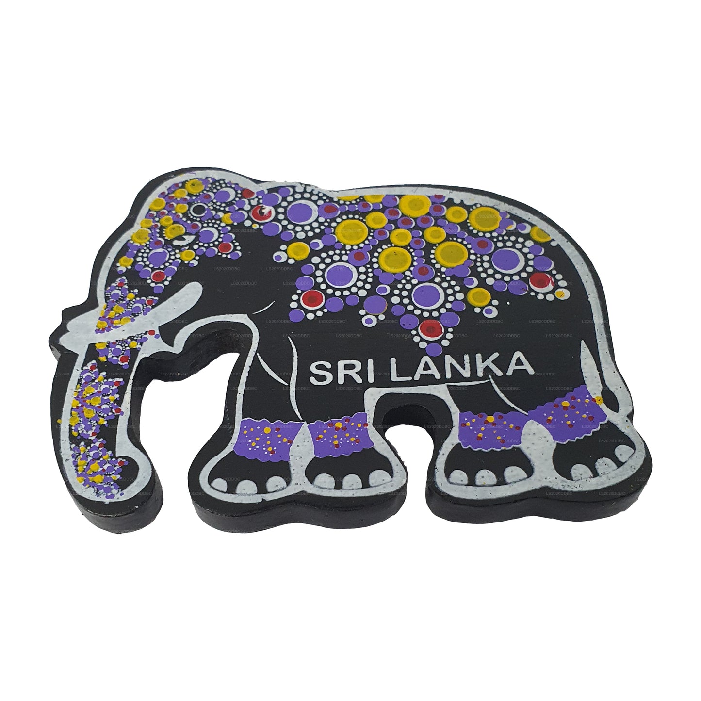 Традиционный магнит на холодильник Kandy Elephant в Шри-Ланке