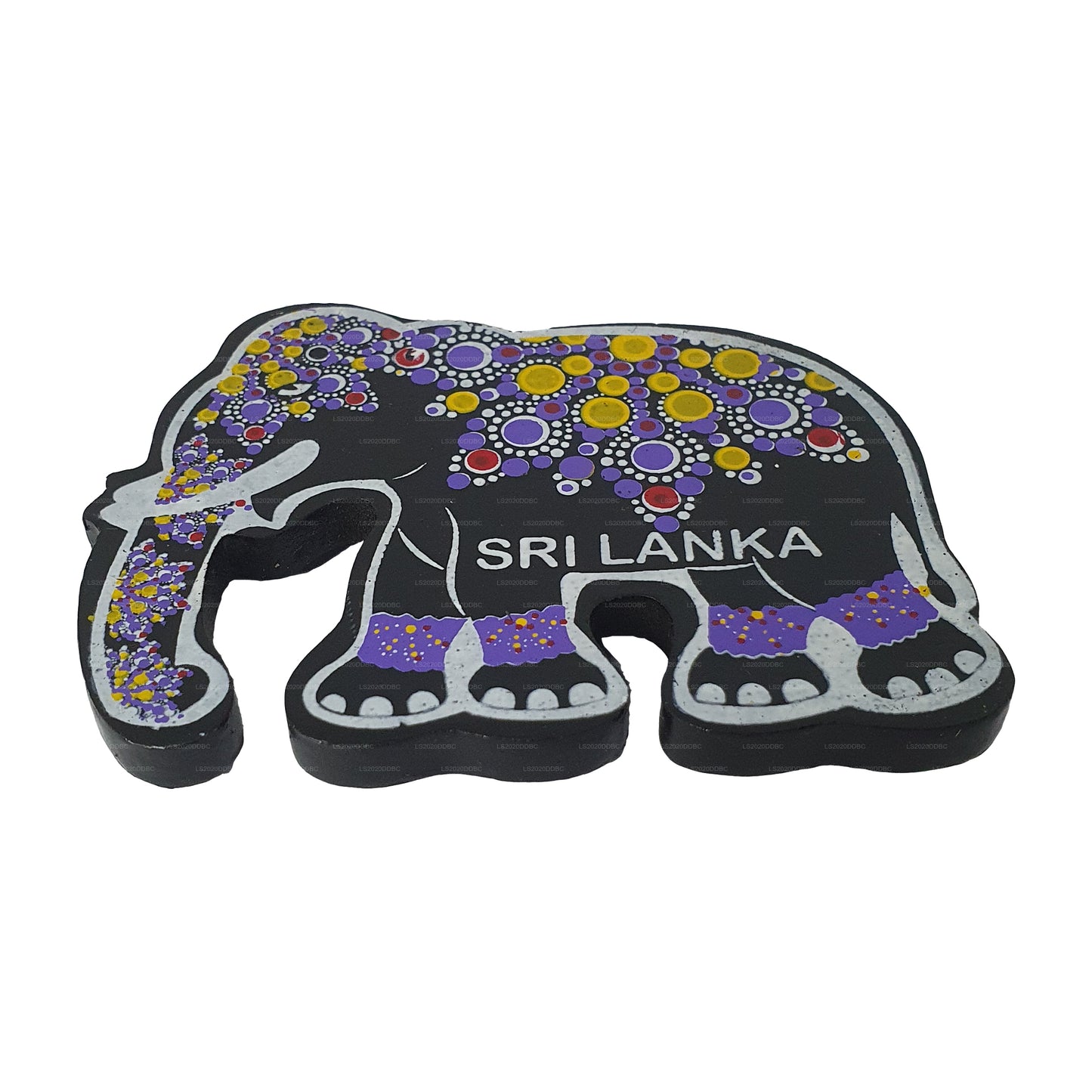 Традиционный магнит на холодильник Kandy Elephant в Шри-Ланке