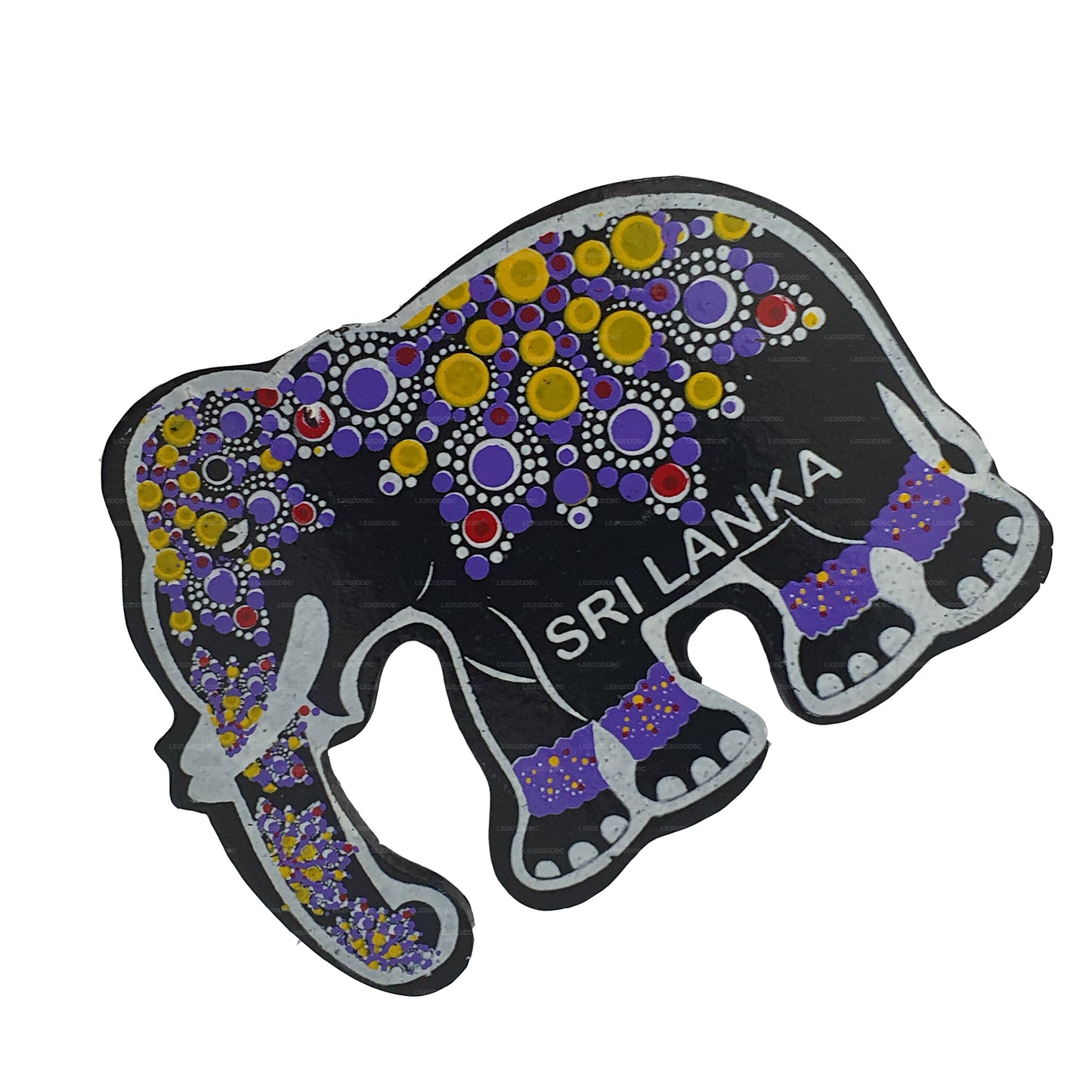 Традиционный магнит на холодильник Kandy Elephant в Шри-Ланке