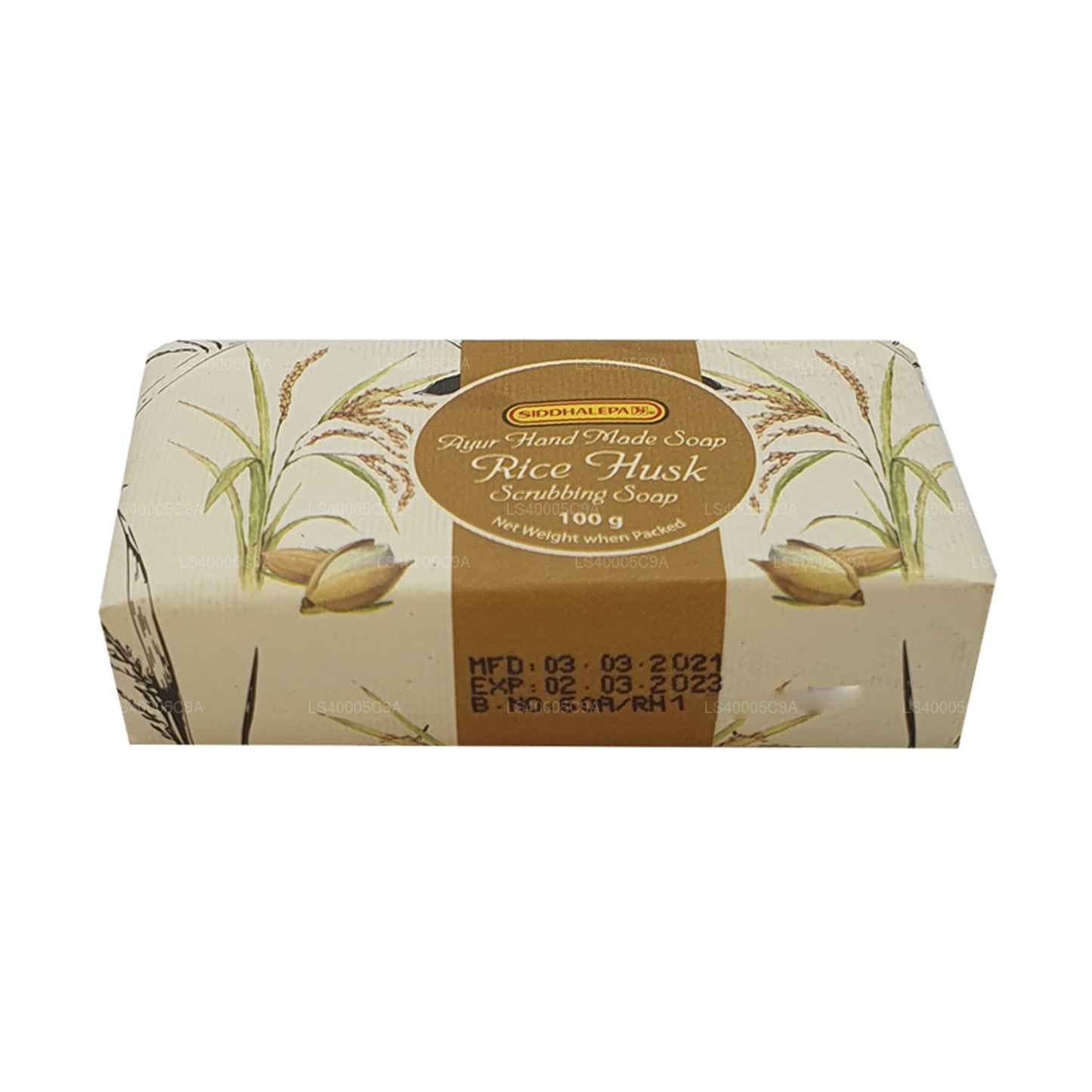 Siddhalepa Ayur Handmade Rice Husk Scrubbing Soap (100g)
