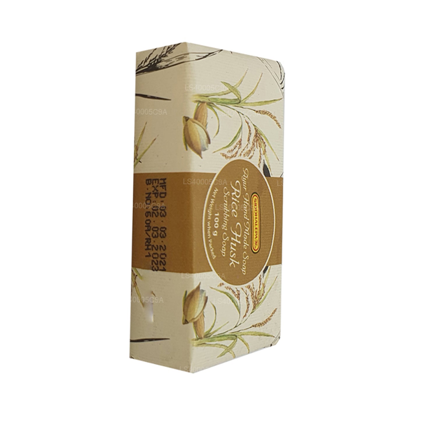 Siddhalepa Ayur Handmade Rice Husk Scrubbing Soap (100g)