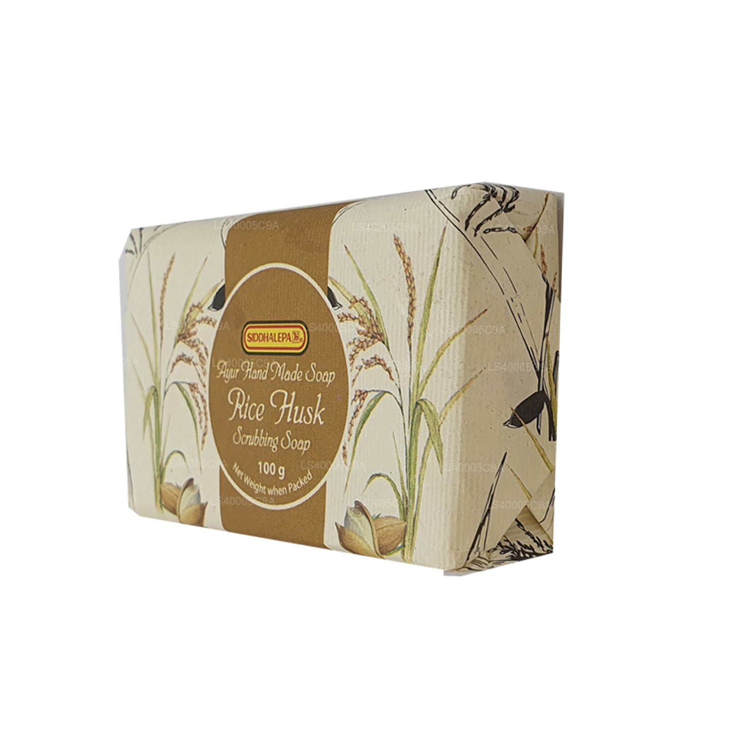 Siddhalepa Ayur Handmade Rice Husk Scrubbing Soap (100g)