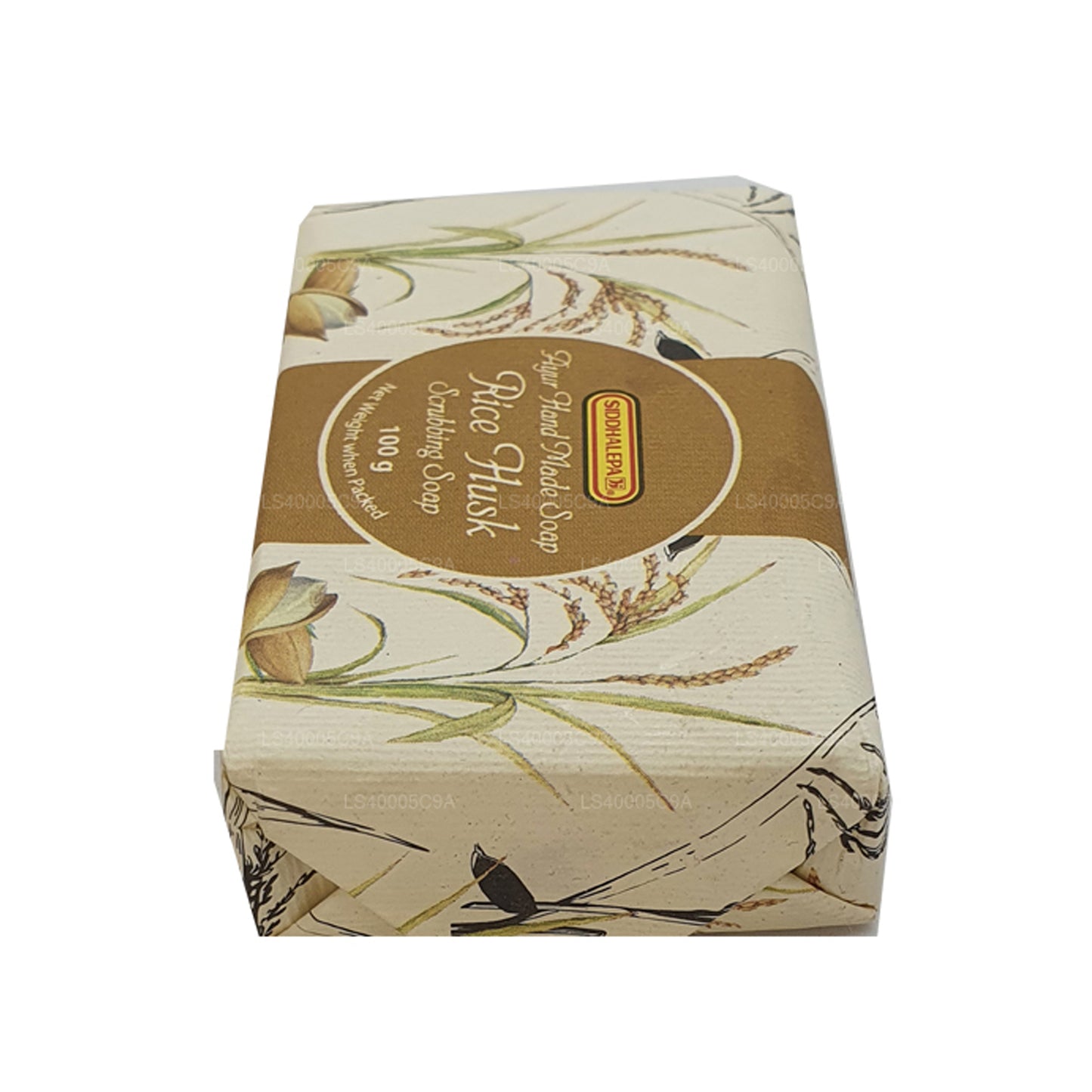 Siddhalepa Ayur Handmade Rice Husk Scrubbing Soap (100g)