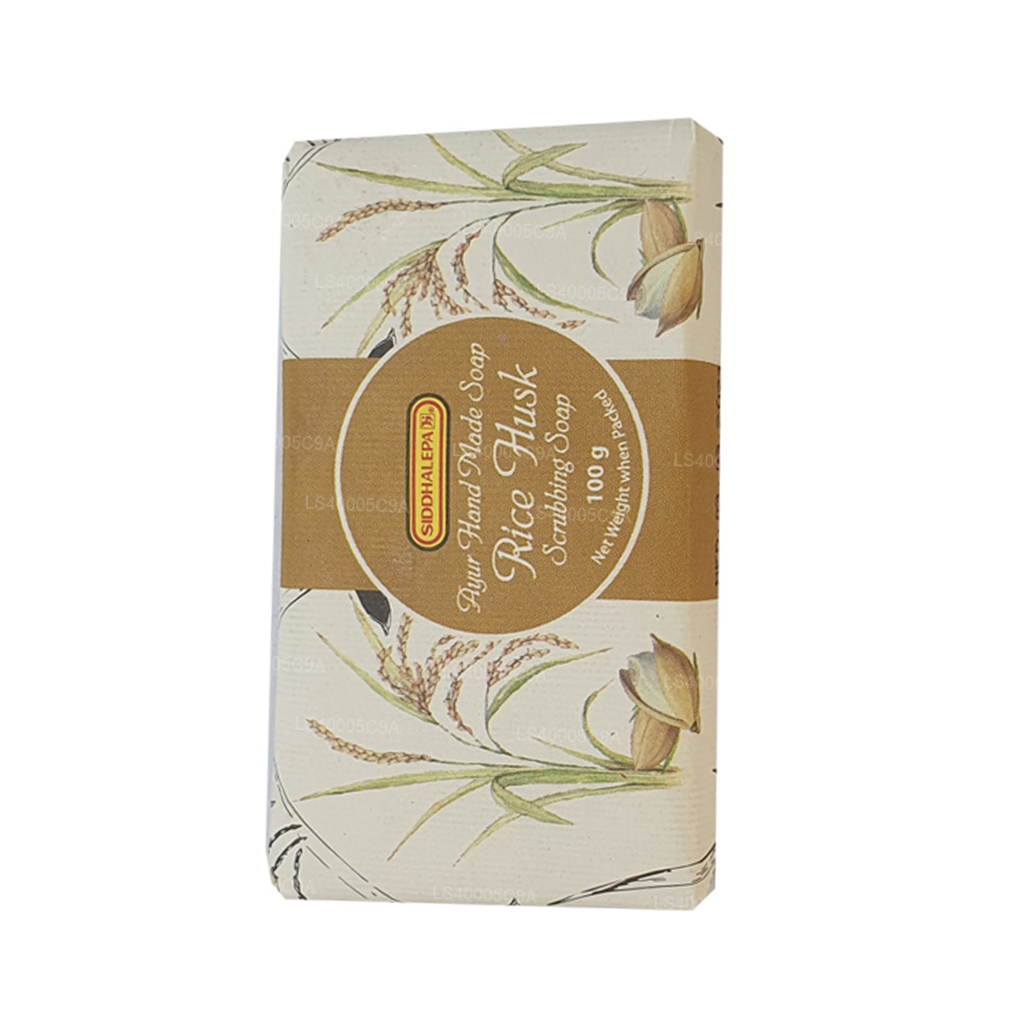 Siddhalepa Ayur Handmade Rice Husk Scrubbing Soap (100g)