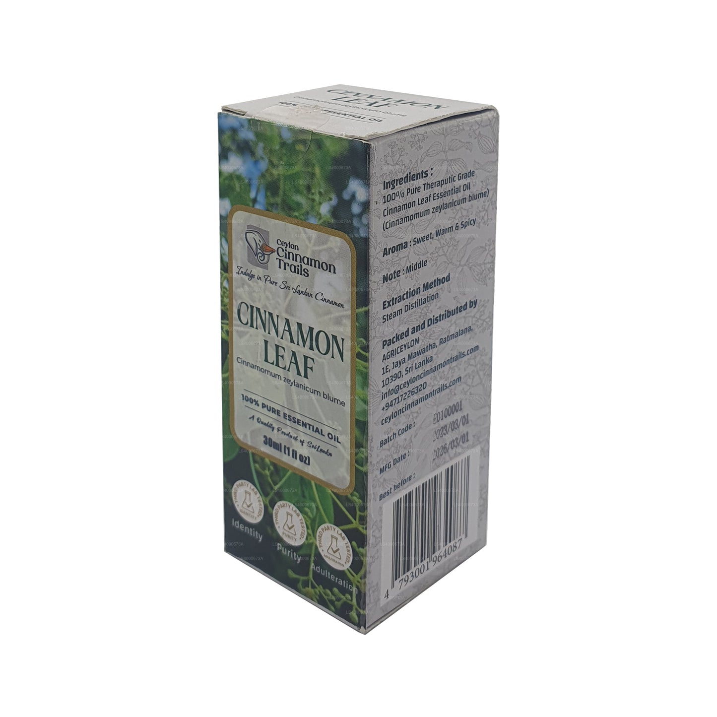 Эфирное масло листьев корицы Ceylon Cinnamon Trails (10 мл)