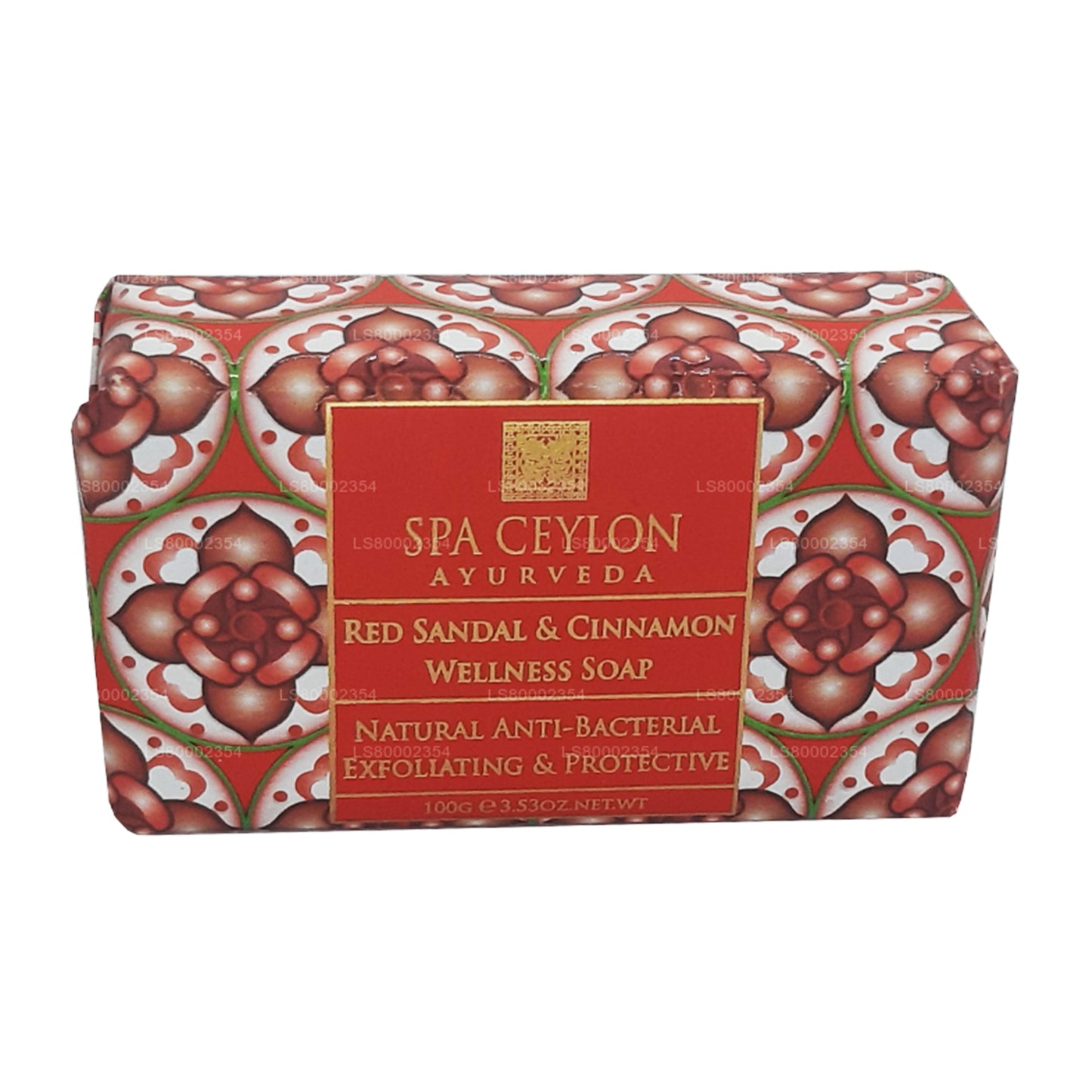 Антибактериальное отшелушивающее оздоровительное мыло Spa Ceylon Red Sandal и корицы (100 г)