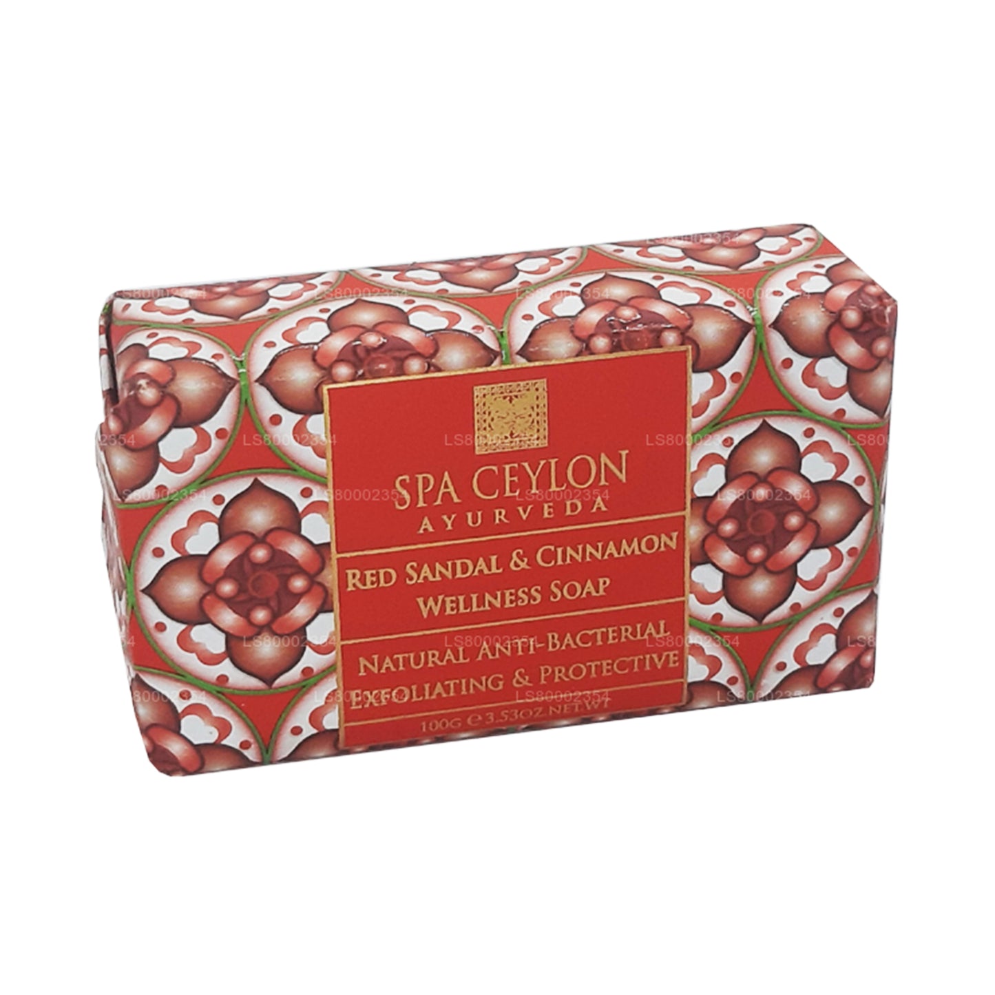 Антибактериальное отшелушивающее оздоровительное мыло Spa Ceylon Red Sandal и корицы (100 г)