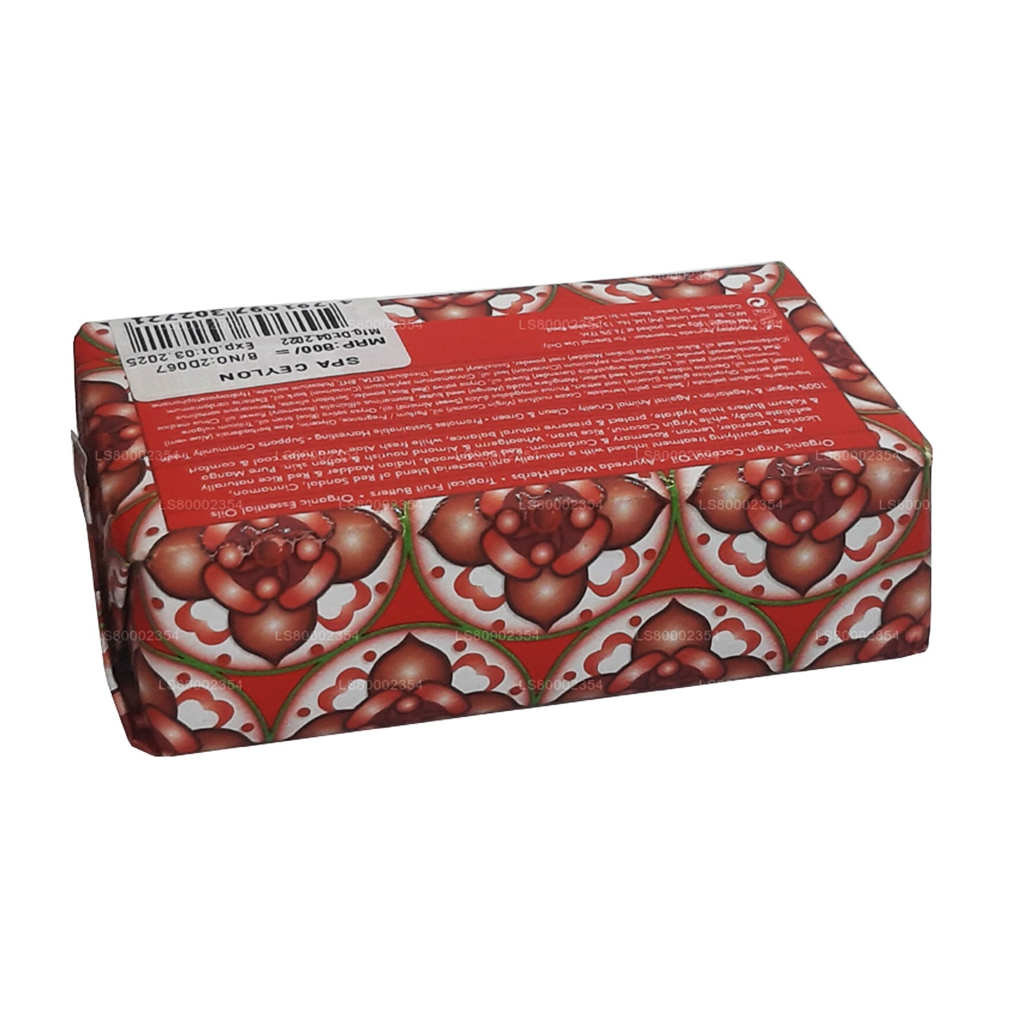 Антибактериальное отшелушивающее оздоровительное мыло Spa Ceylon Red Sandal и корицы (100 г)