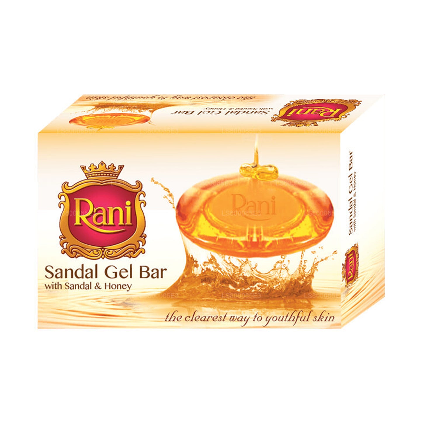 Гель-батончик Swadeshi Rani Sandal с сандаловым и медовым мылом (70 г)