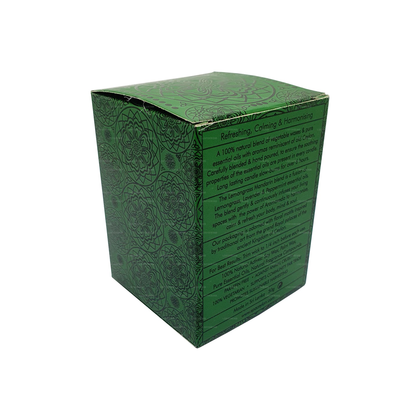 Spa Ceylon Lemongrass Mandarin - Aromaveda Natural Candle (50g)