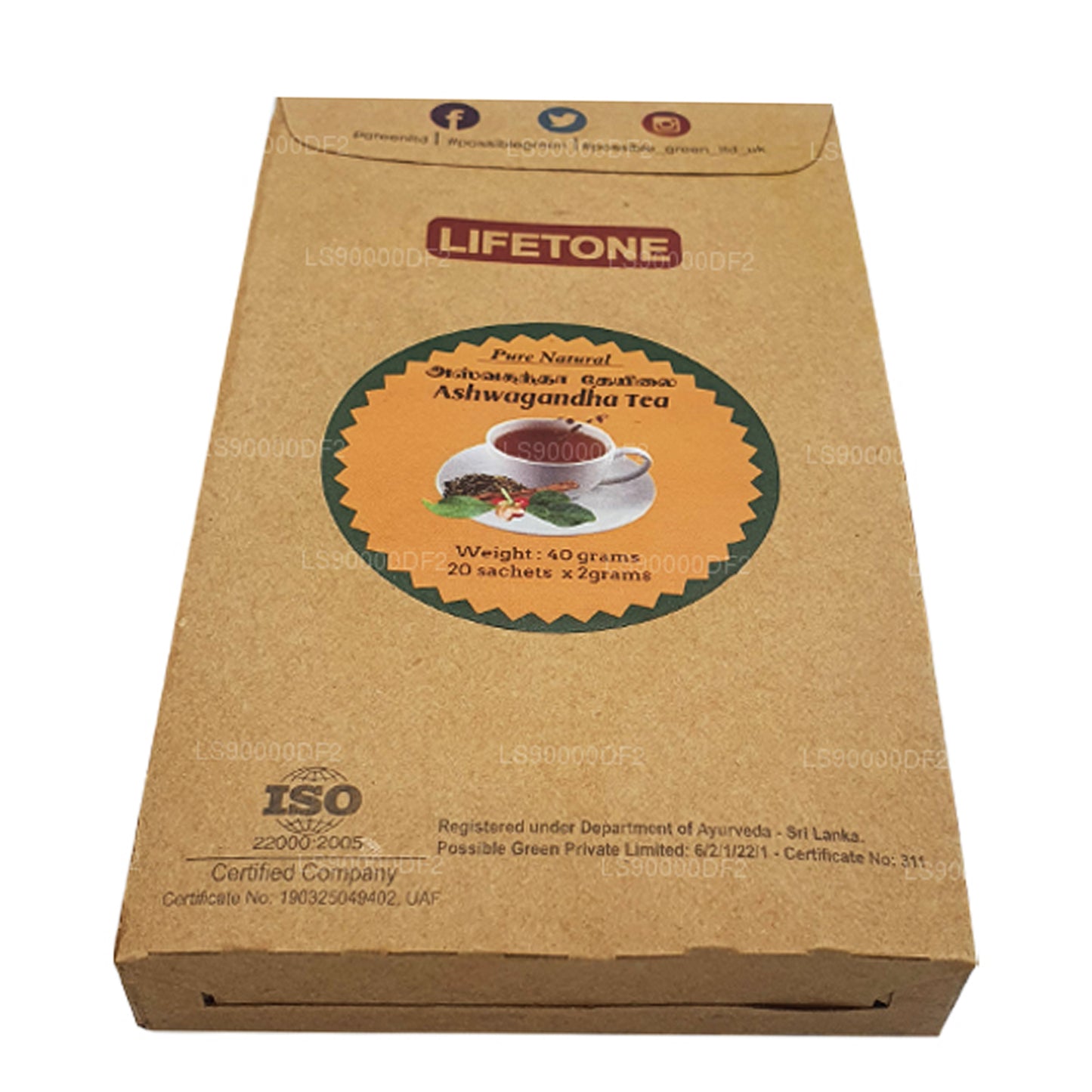 Чай Lifetone с ашвагандой (40 г)