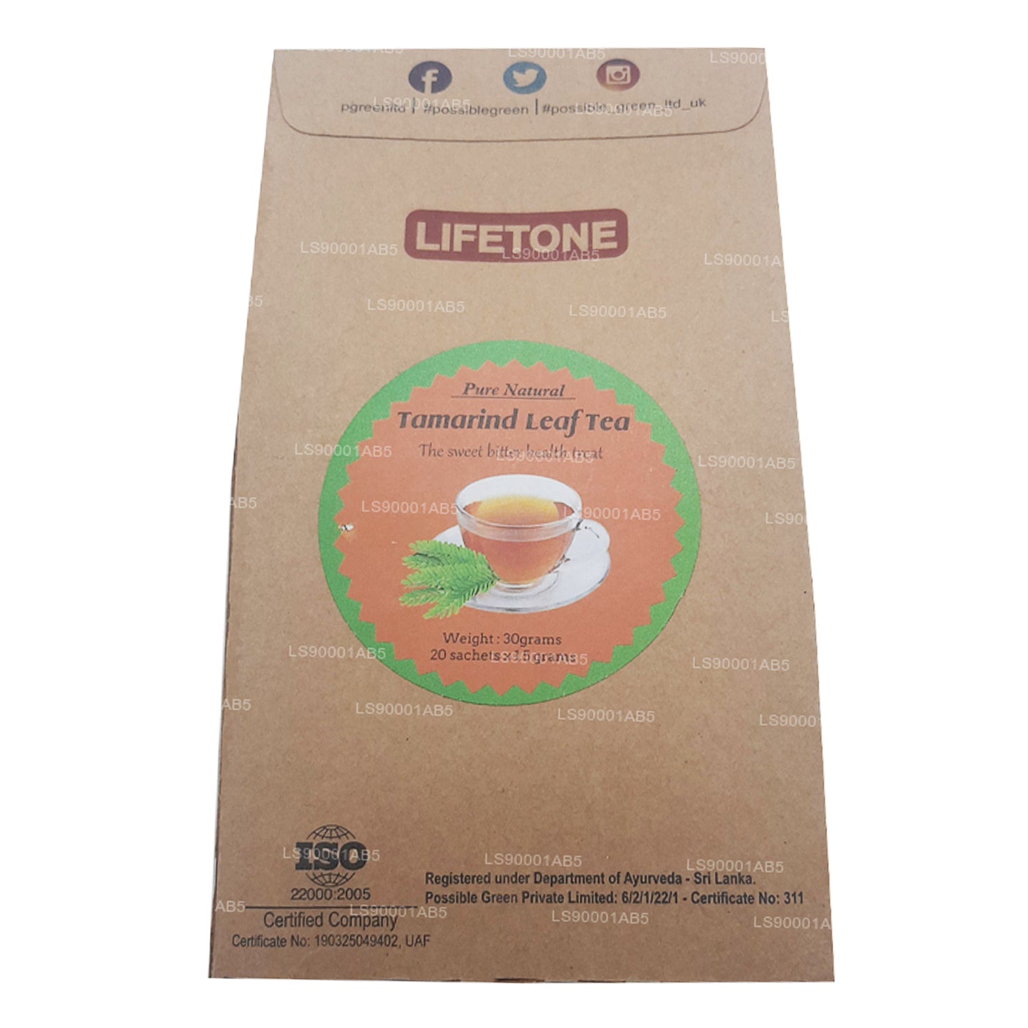 Чай из листьев тамаринда Lifetone (40 г)