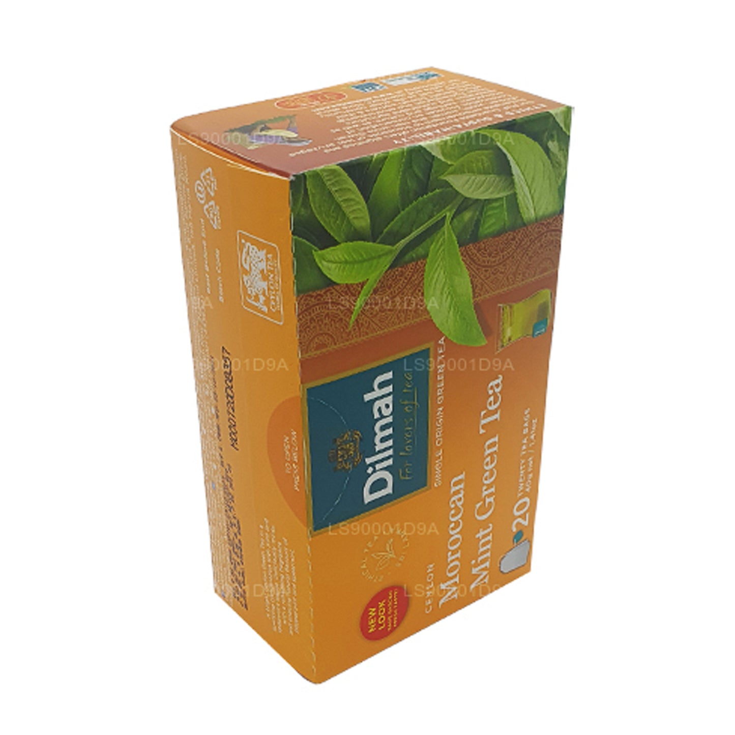 Зеленый чай Dilmah с цейлонской марокканской мятой (40 г) 20 пакетиков