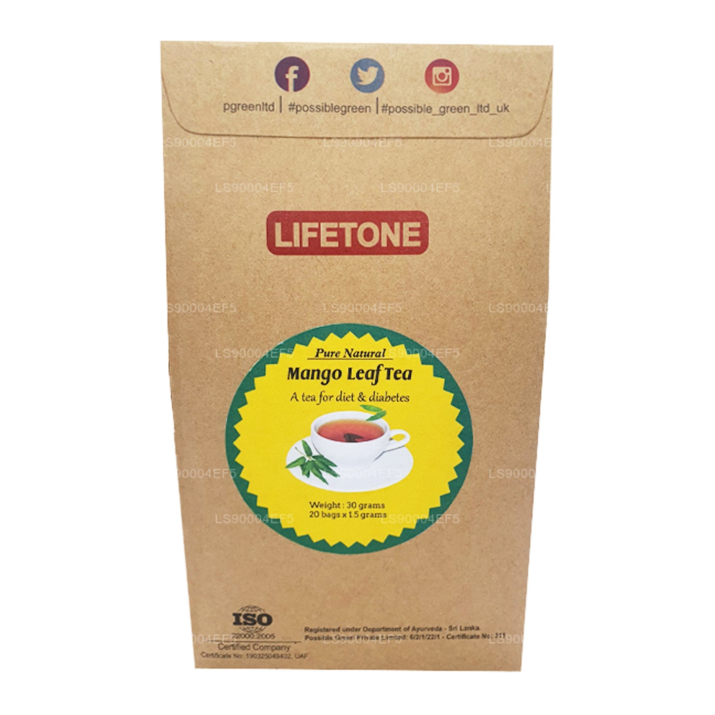 Чай из листьев манго Lifetone (40 г)