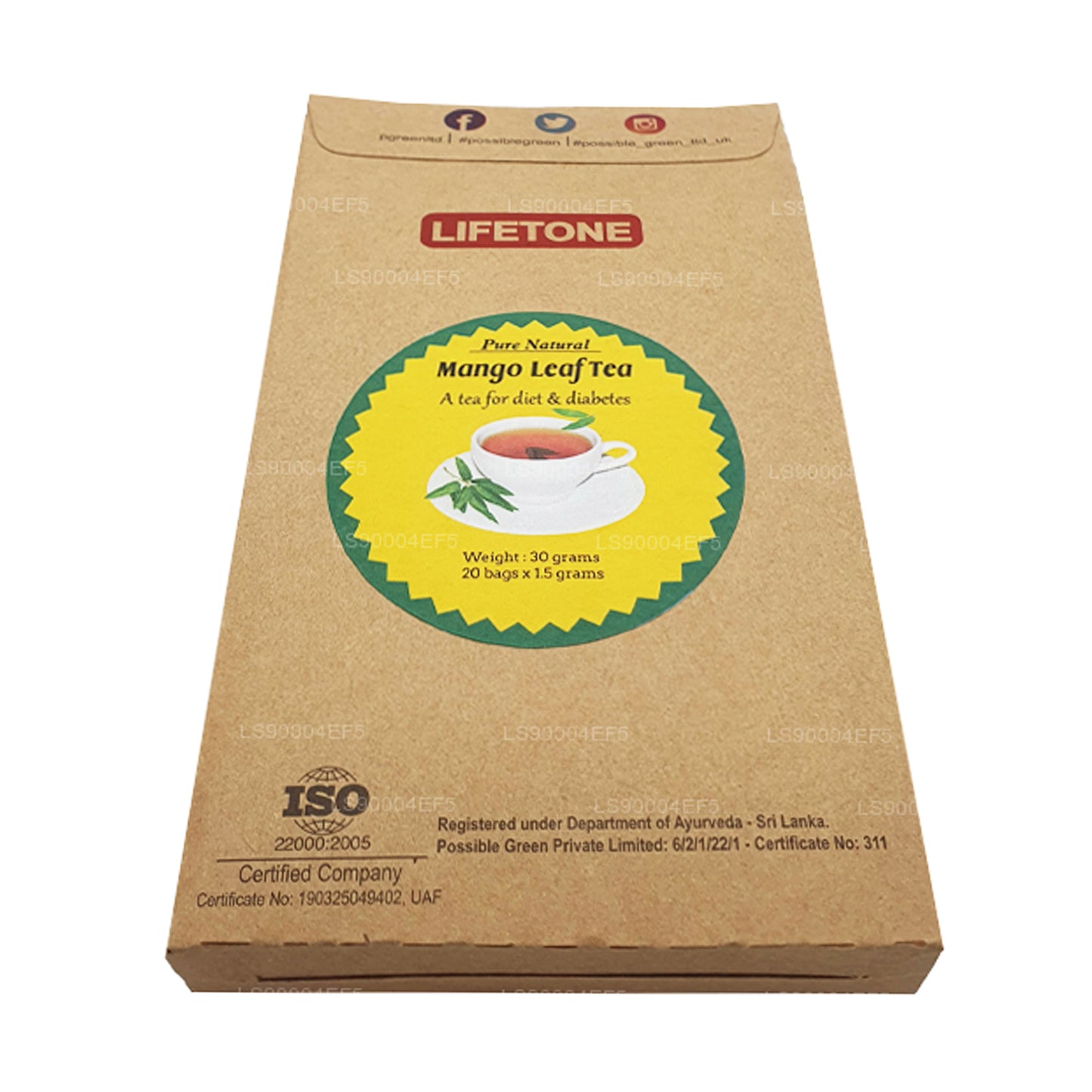 Чай из листьев манго Lifetone (40 г)