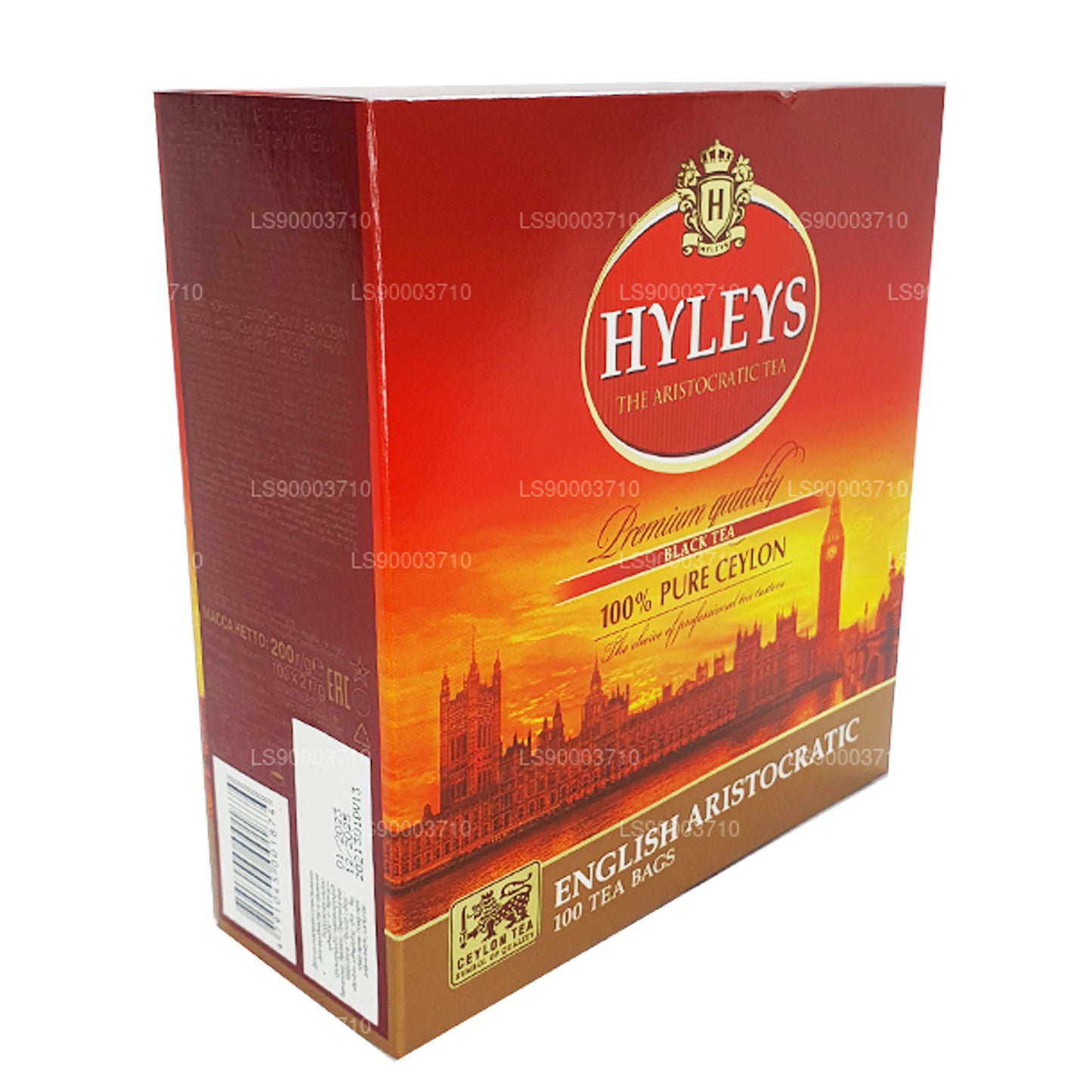 Черный чай высшего качества HYLEYS, 100 пакетиков (200 г)