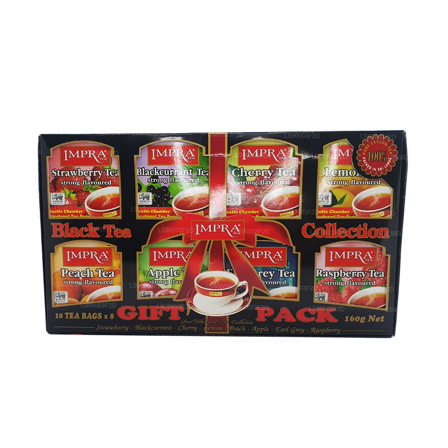 Коллекция черного чая Impra 8 вкусов (160 г)