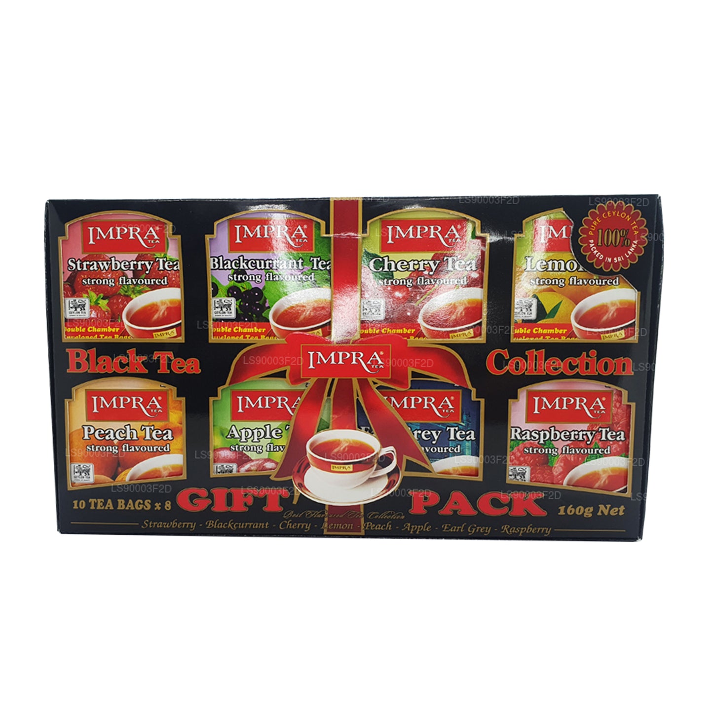 Коллекция черного чая Impra 8 вкусов (160 г)