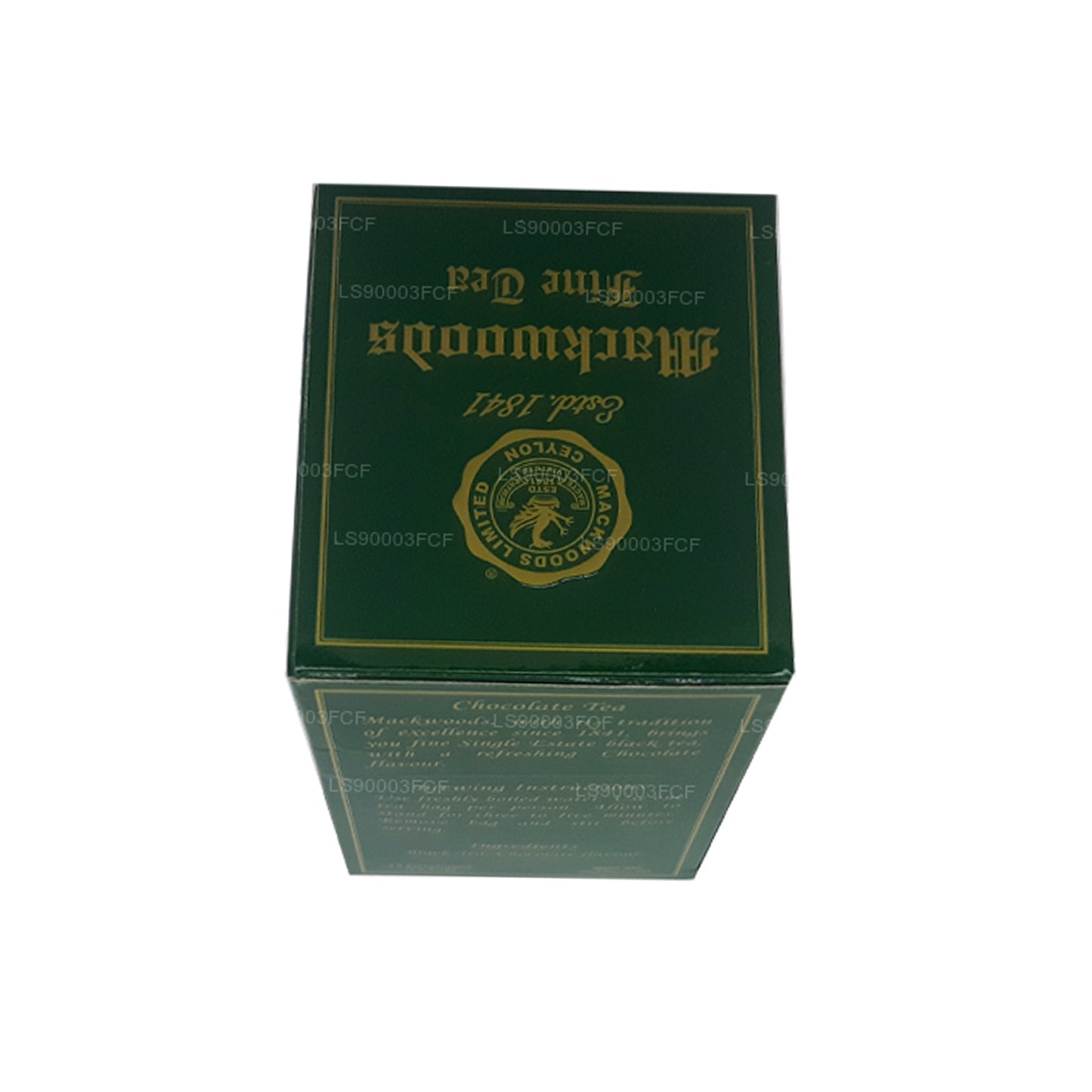 Цейлонский черный чай Mackwoods Single Estate со вкусом шоколада (50 г) 25 чайных пакетиков