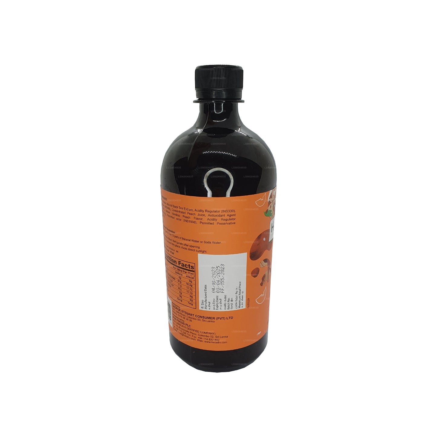 Концентрат холодного персикового чая Heladiv Cordial (750 мл)
