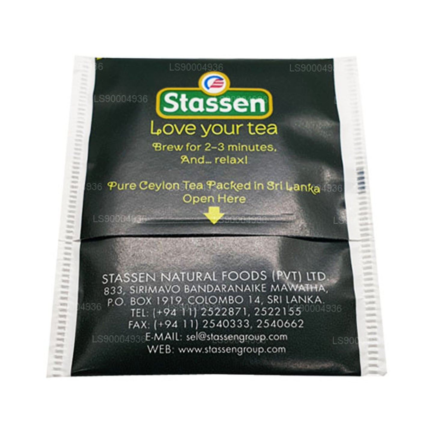 Зеленый органический чай Stassen (50 г) 25 пакетиков