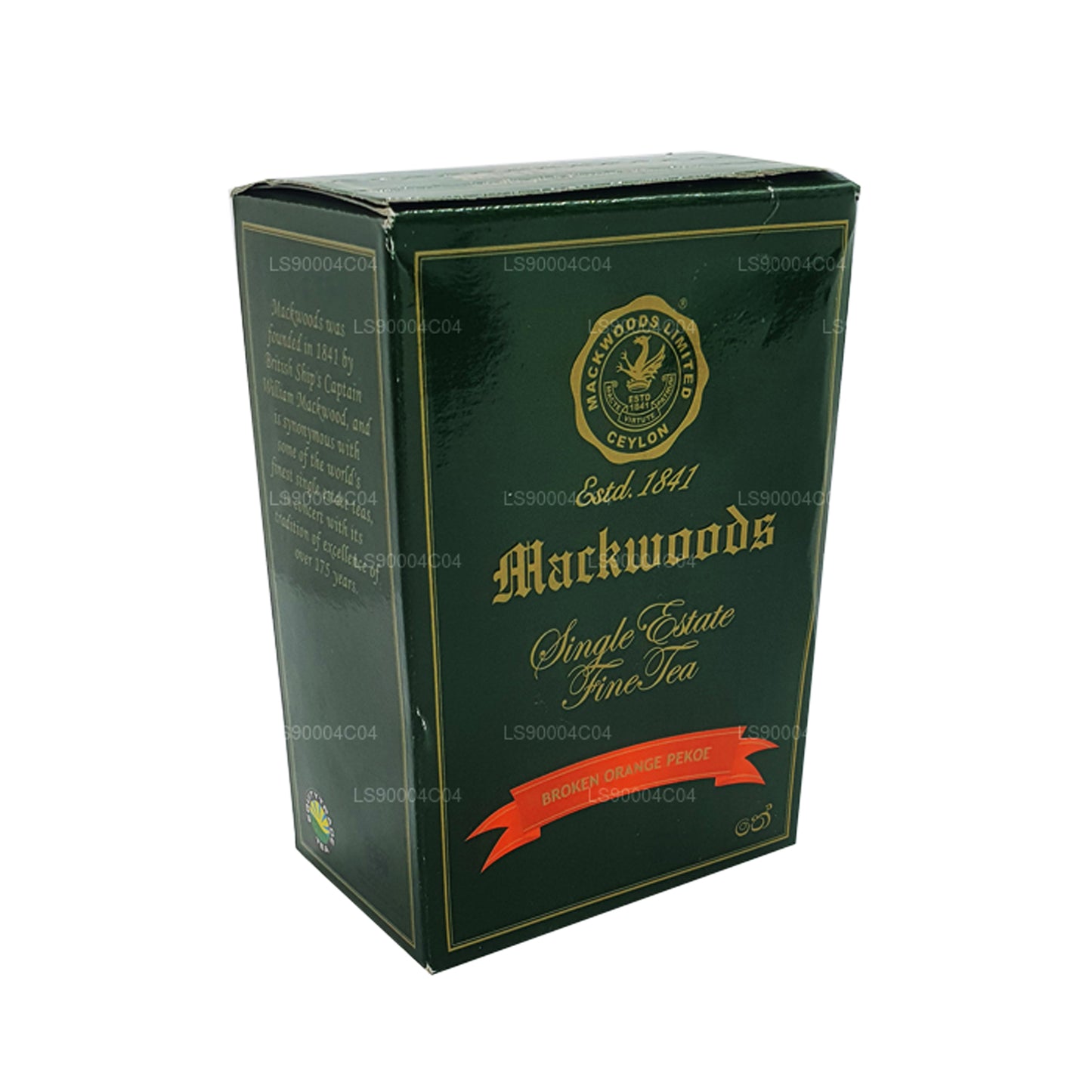Чистый цейлонский чай Mackwoods Single Estate (BOP) Сломанный апельсиновый пекоэ (200 г)