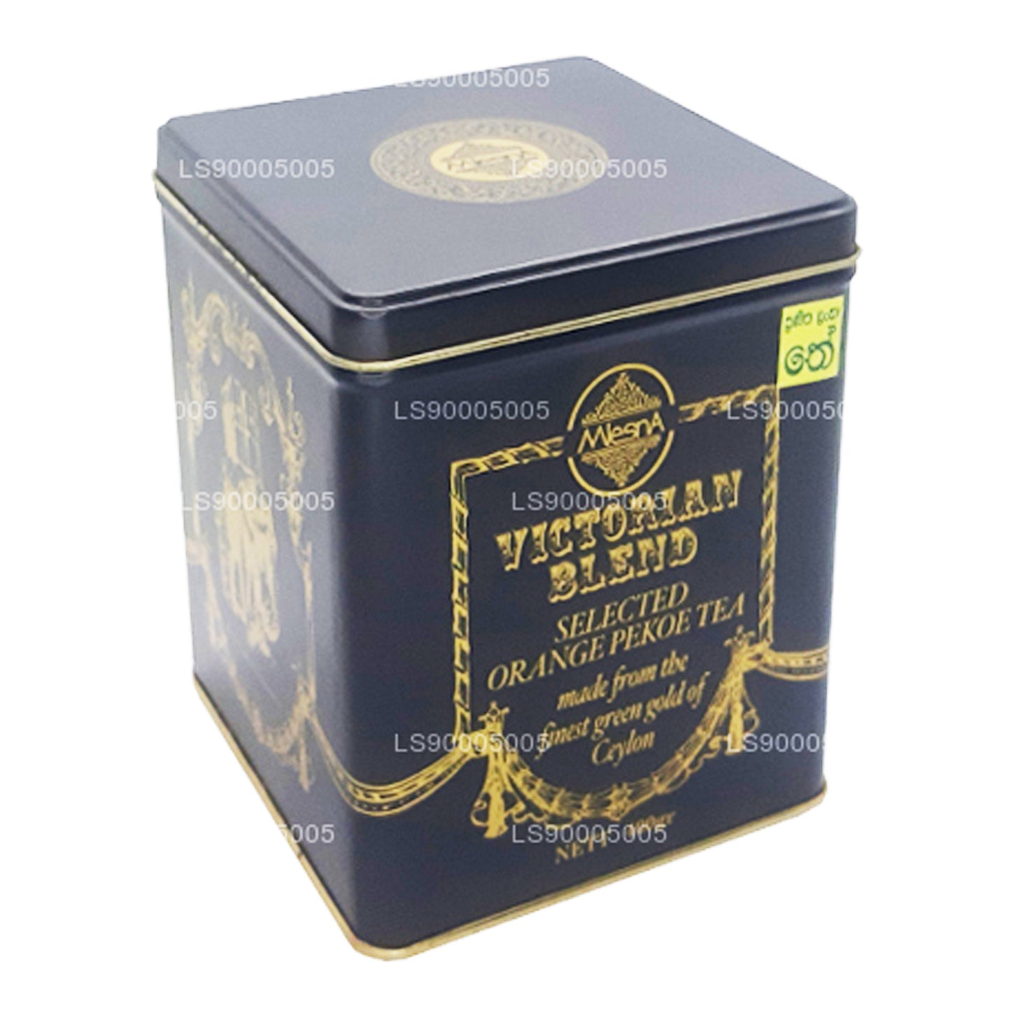Листовой чай Mlesna Victorian Blend OP, черный металлический контейнер