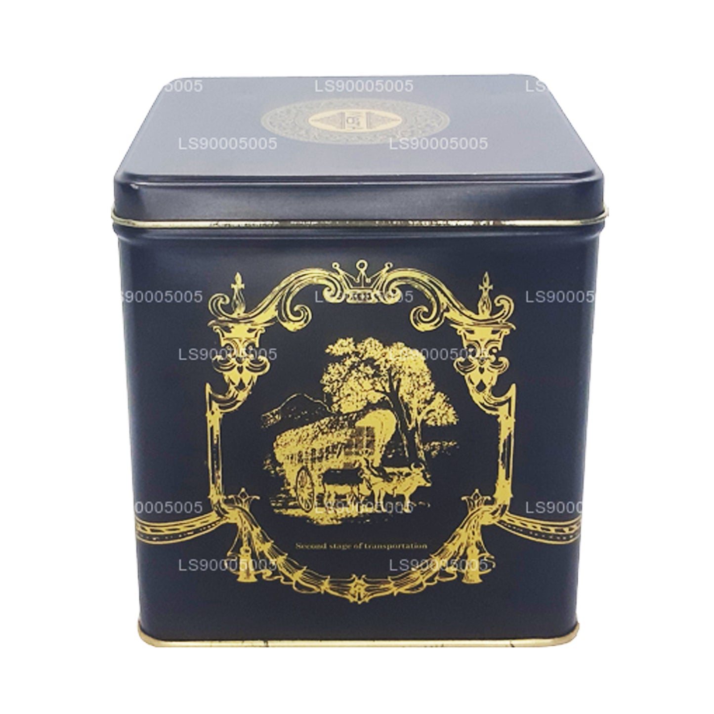 Листовой чай Mlesna Victorian Blend OP, черный металлический контейнер