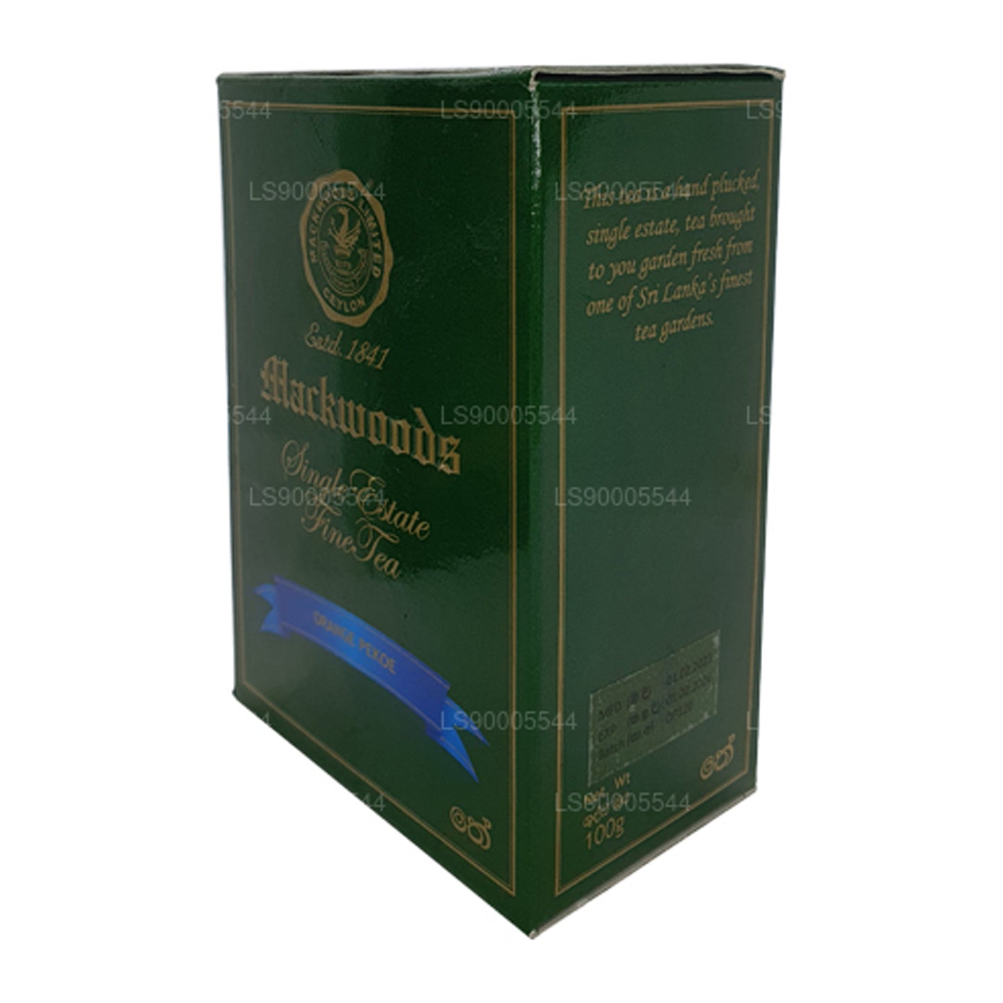 Mackwoods Single Estate, листовой, оранжевый, в картонной коробке (100 г)
