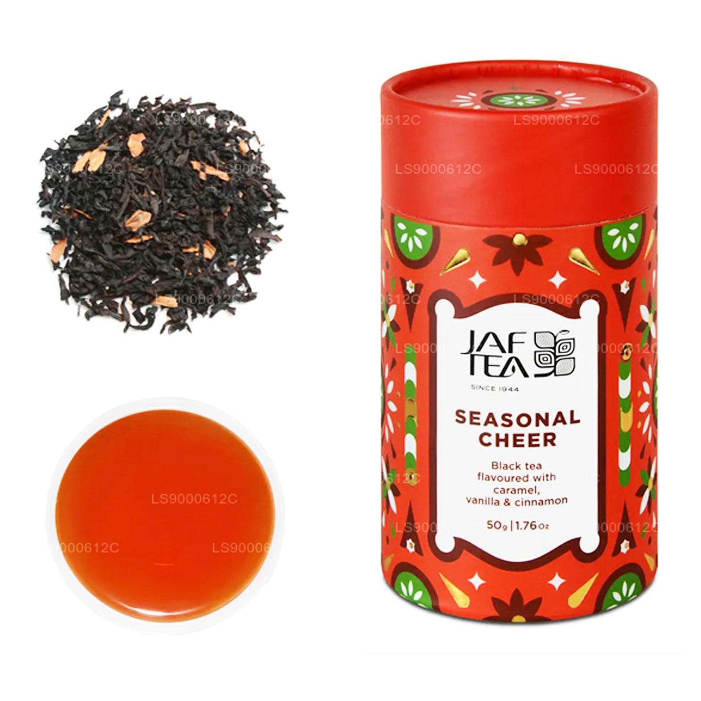 Jaf Tea Seasonal Cheer - черный чай со вкусом карамели, ванили и корицы (50 г)