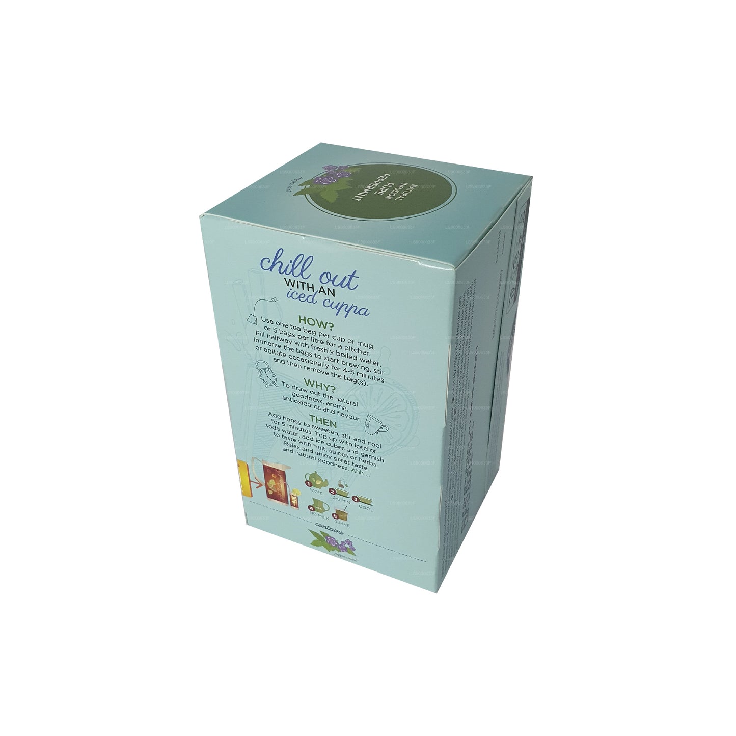 Натуральный настой натуральной мяты Dilmah (30 г) 20 пакетиков чая