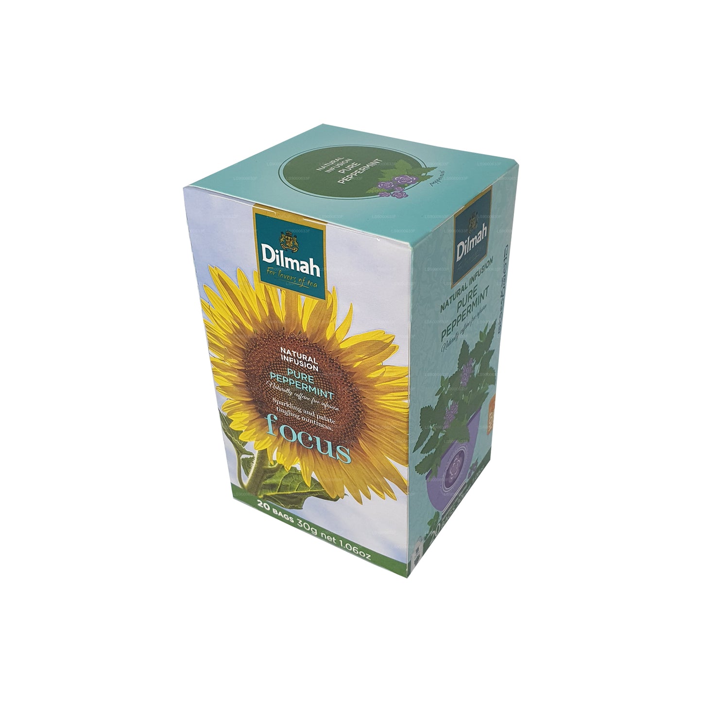 Натуральный настой натуральной мяты Dilmah (30 г) 20 пакетиков чая