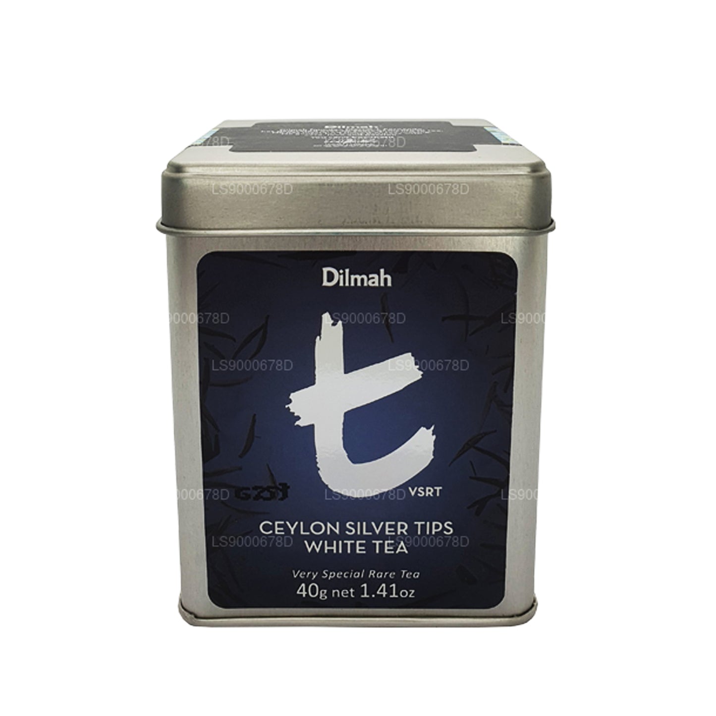 Белый чай Dilmah с цейлонскими серебряными наконечниками (40 г) Рассыпной чай Caddy