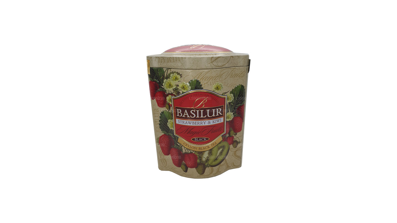 Консервная банка Basilur «Волшебные фрукты с клубникой и киви» (100 г)