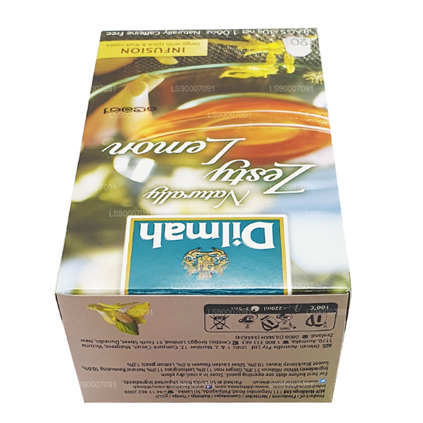 Dilmah Натуральный пикантный лимон (30 г) 20 чайных пакетиков