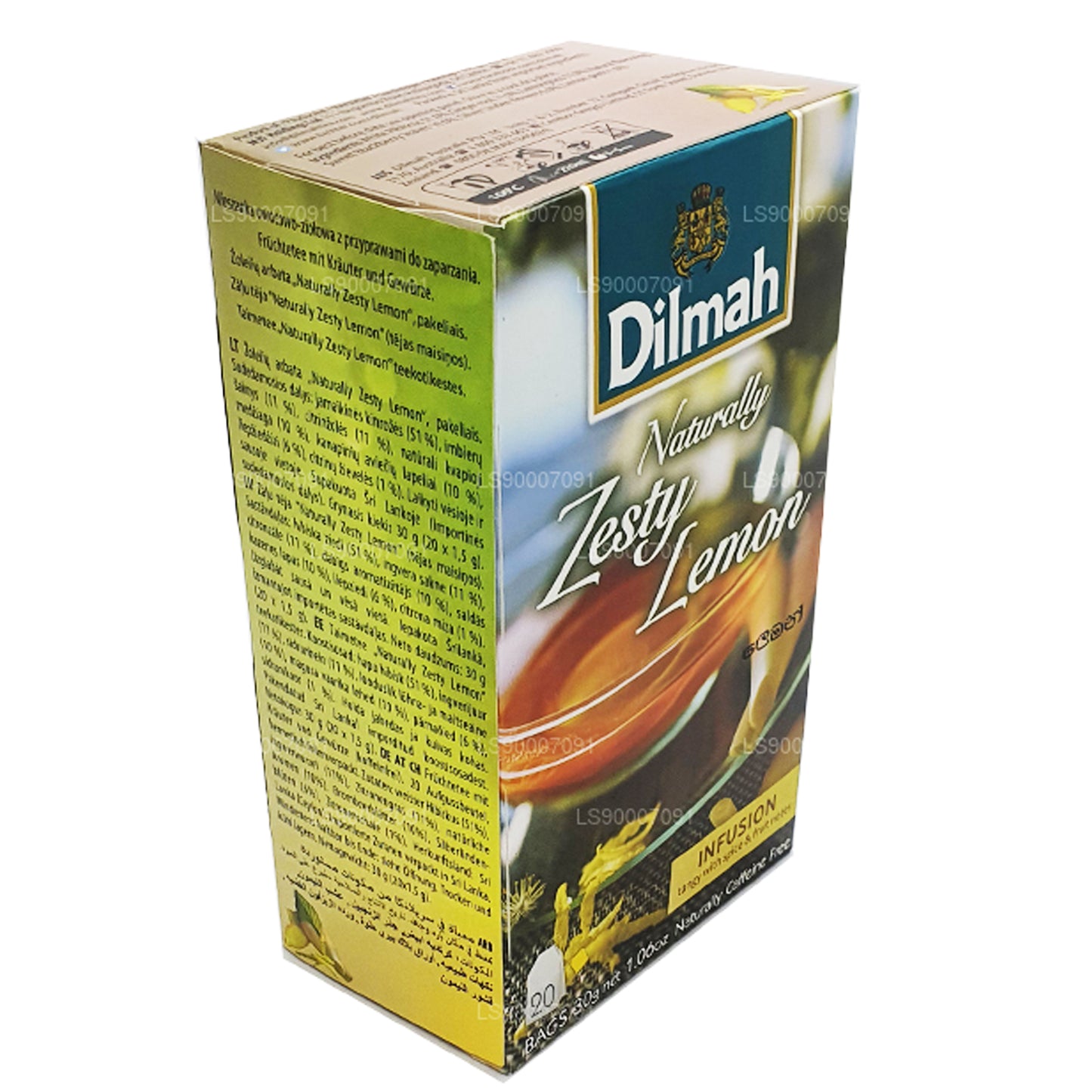 Dilmah Натуральный пикантный лимон (30 г) 20 чайных пакетиков