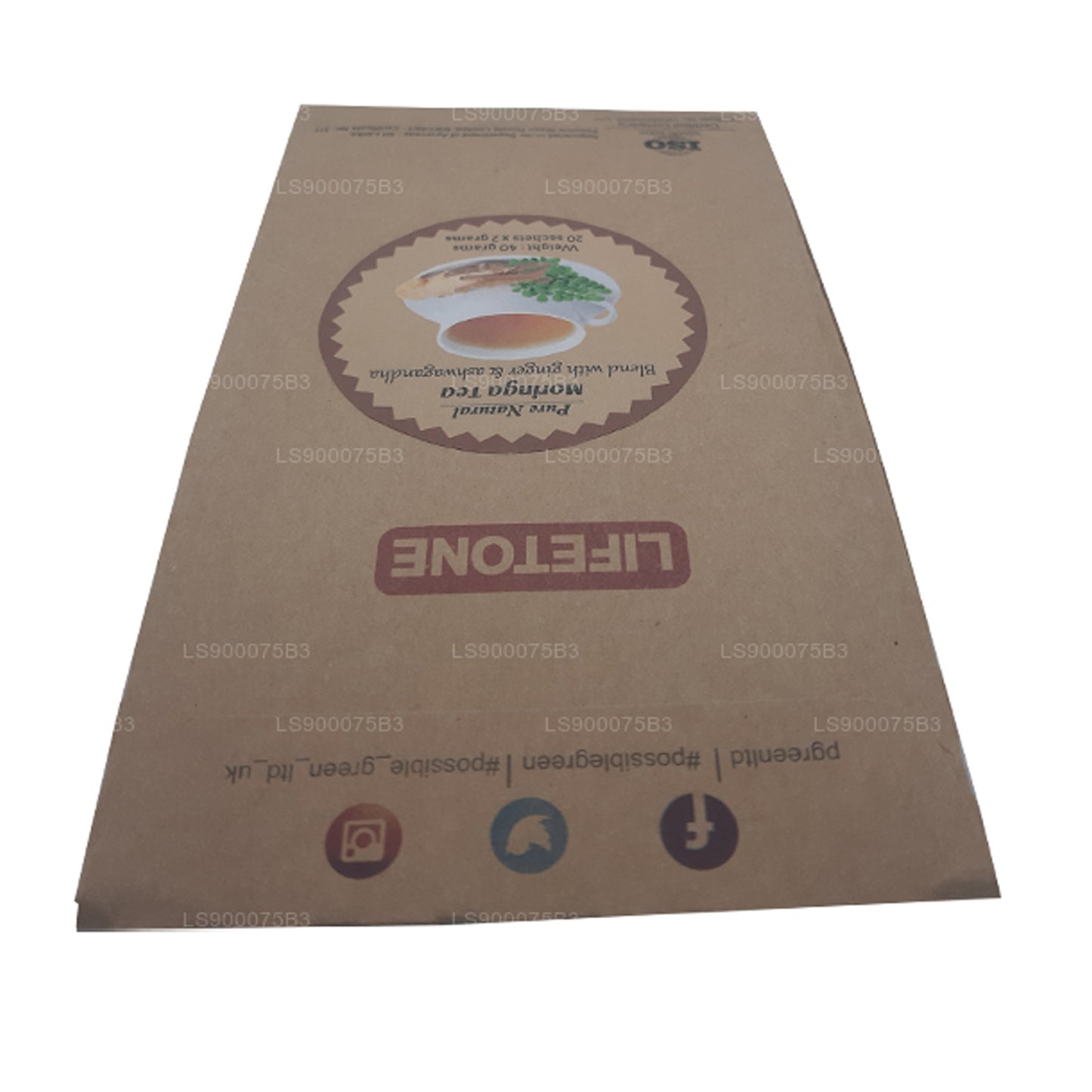 Lifetone Moringa Ashwagandha Ginger Tea (40g)
