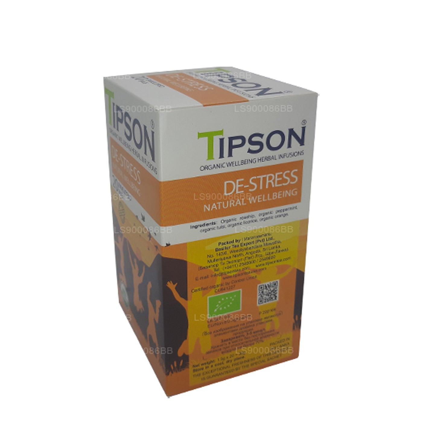 Натуральное благополучие Tipson De-Stress (30 г) 20 пакетиков чая в конвертах