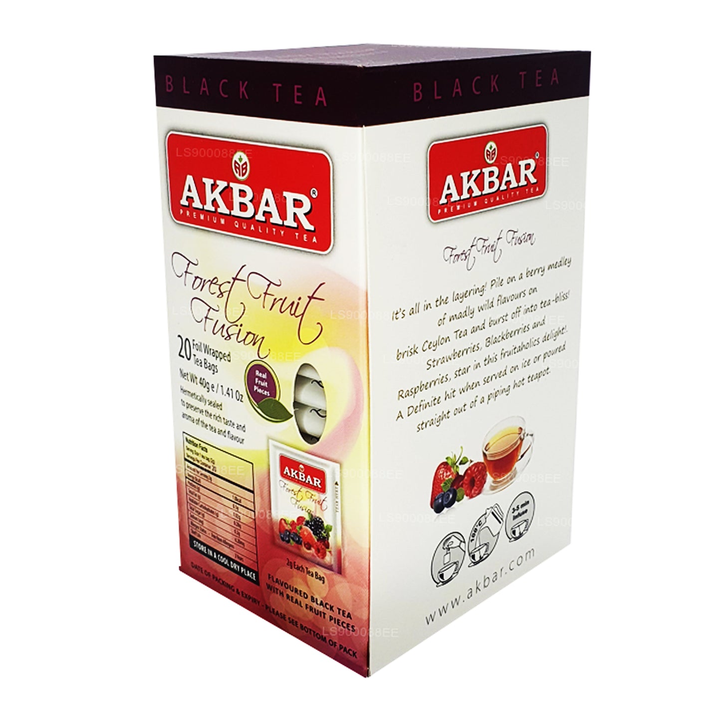 Фьюжн лесных фруктов «Акбар» (40 г) 20 пакетиков чая