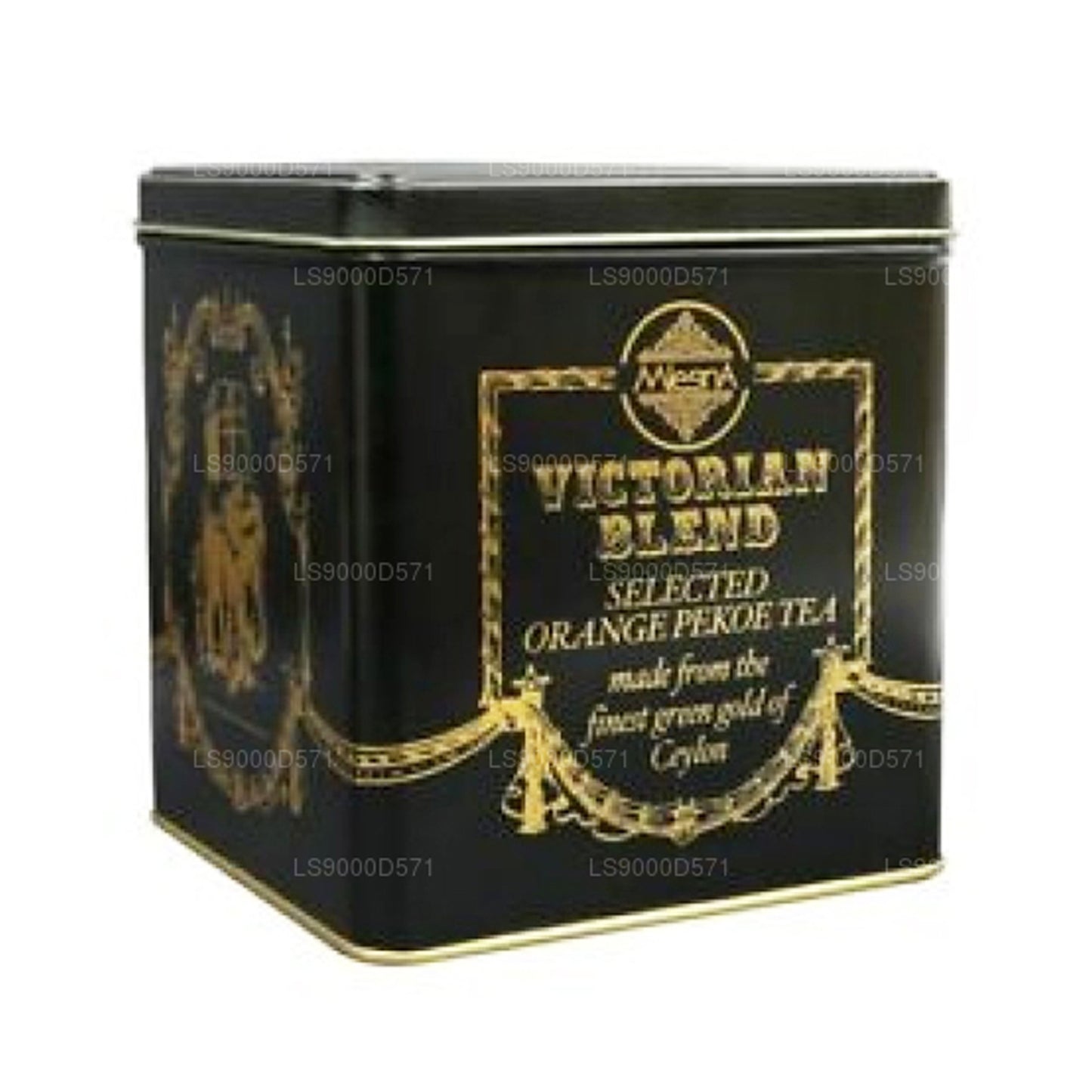 Листовой чай Mlesna Victorian Blend OP, черный металлический контейнер