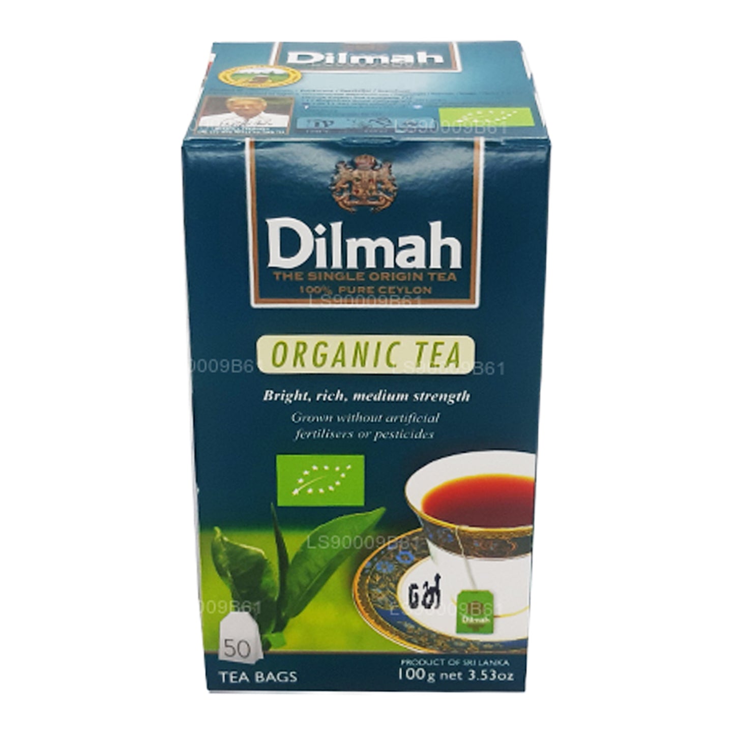 Органический чай Dilmah (100 г) 50 пакетиков