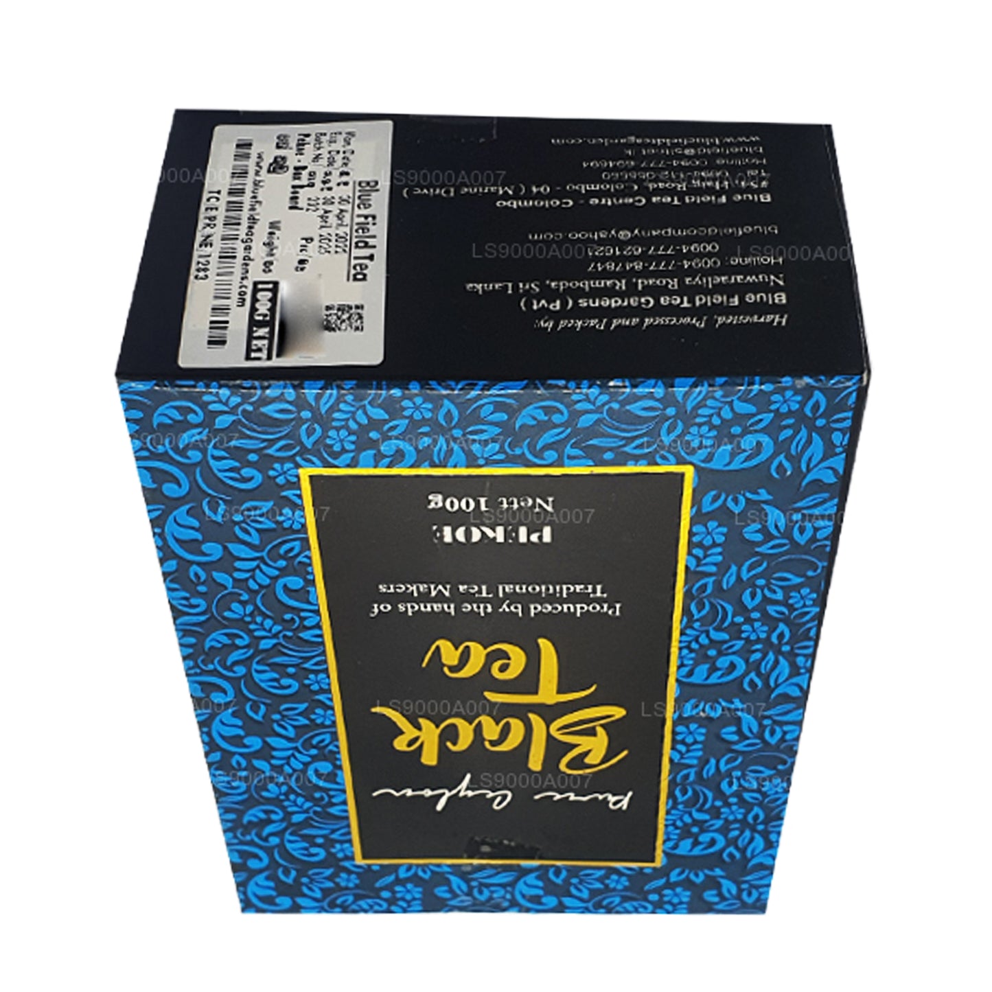Чистый цейлонский черный рассыпной чай сорта PEKOE Blue Field (100 г)