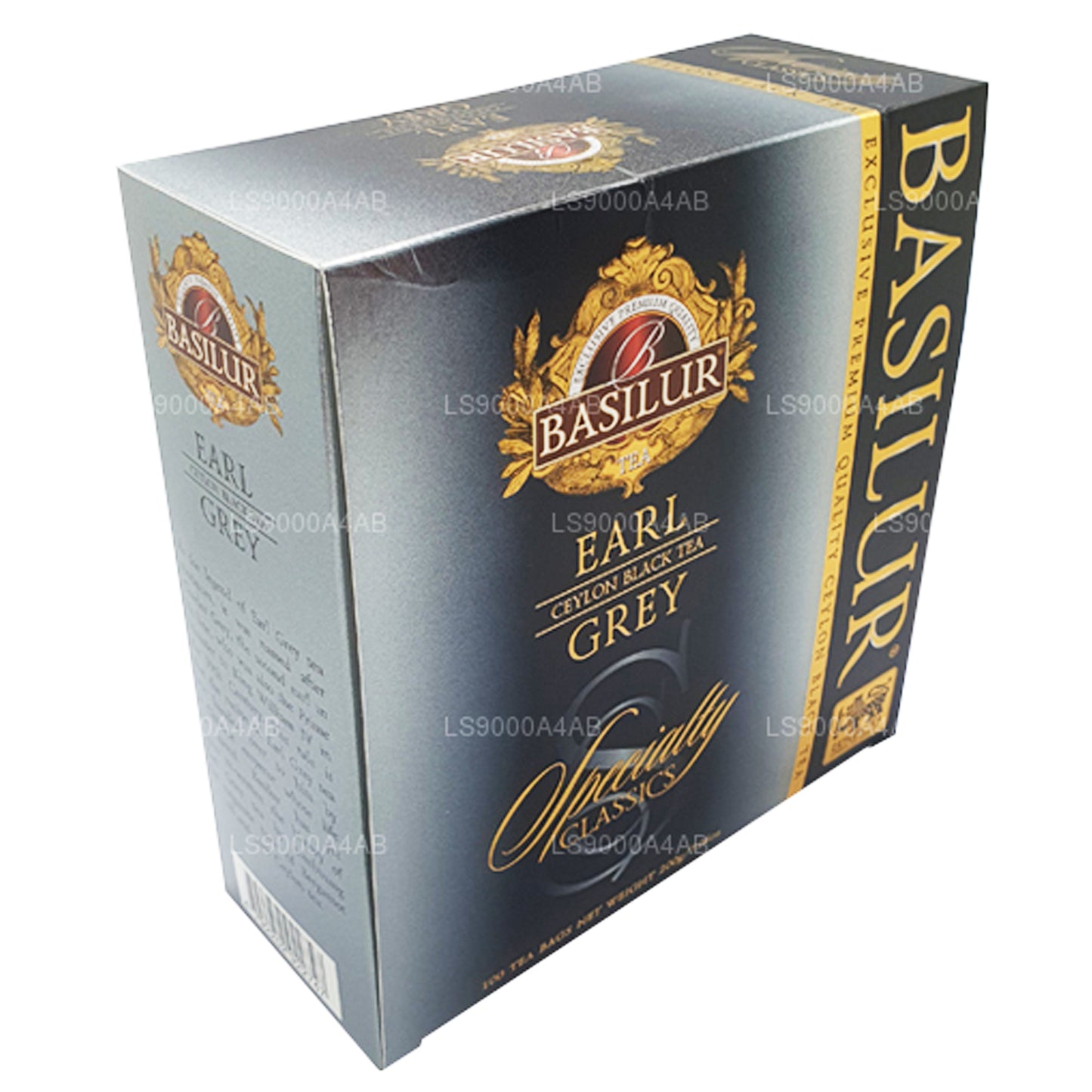 Классический цейлонский черный чай Basilur Speciality Classics Эрл Грей (200 г) 100 чайных пакетиков