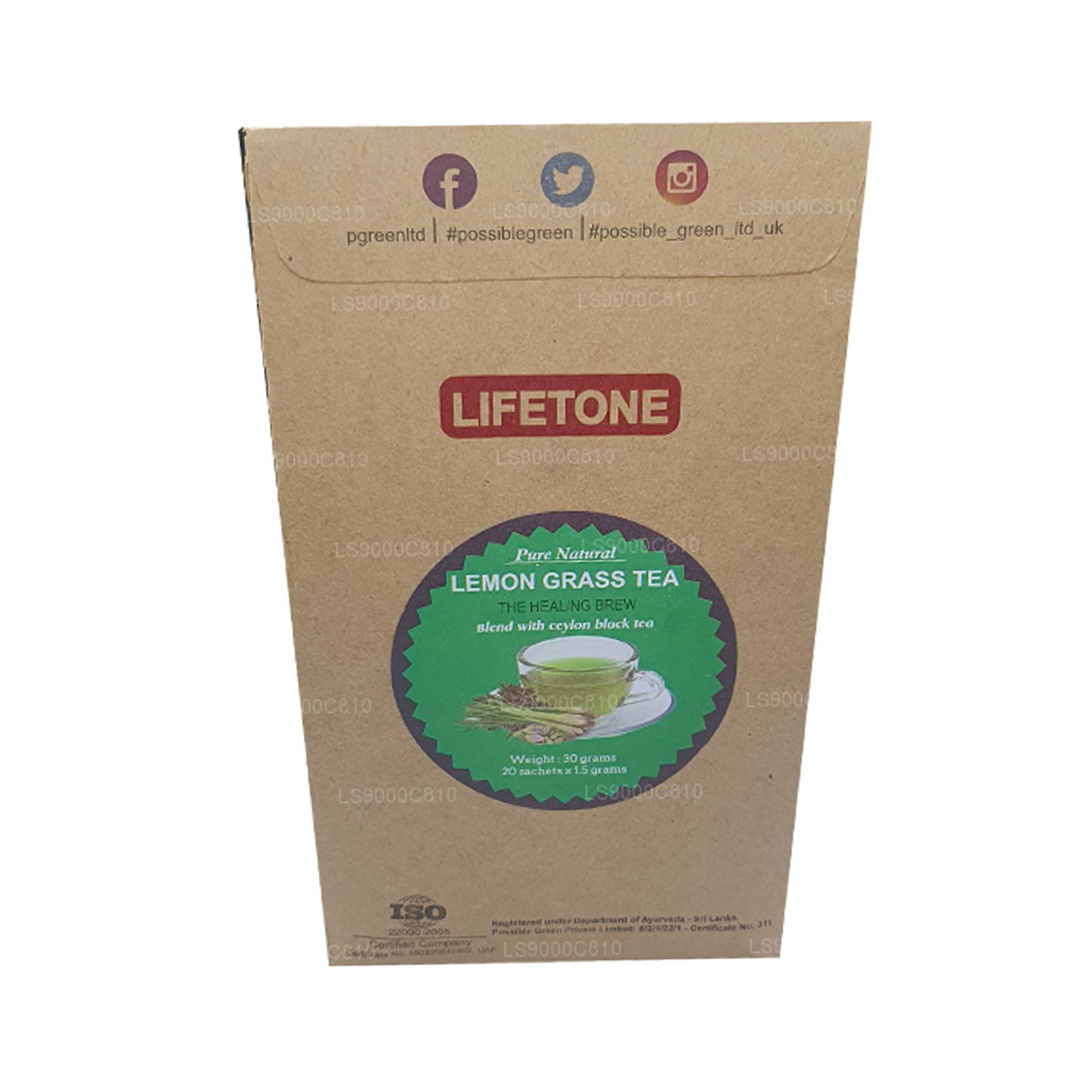 Чай Lifetone с лимонной травой (30 г)