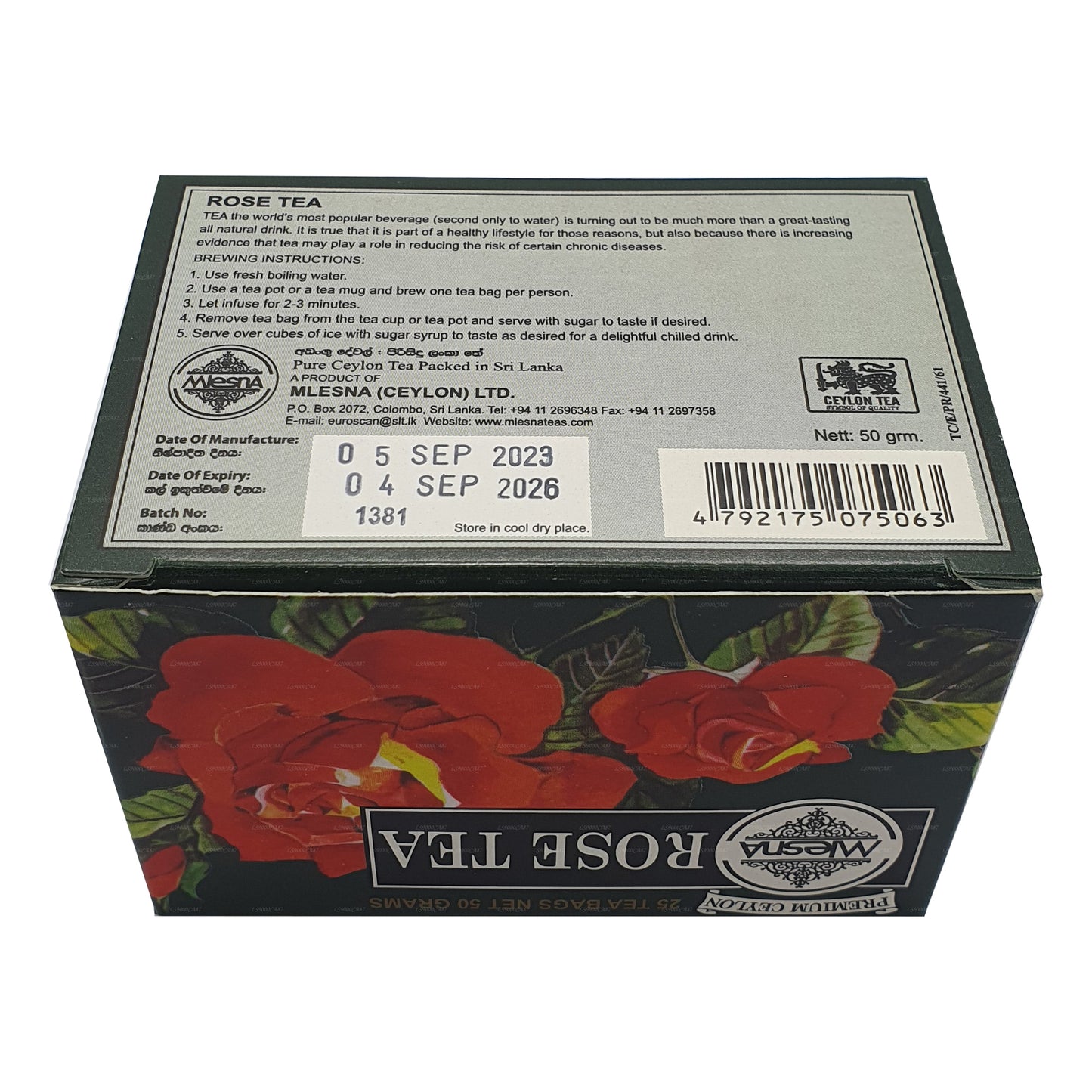 Розовый чай Mlesna (50 г) 25 пакетиков