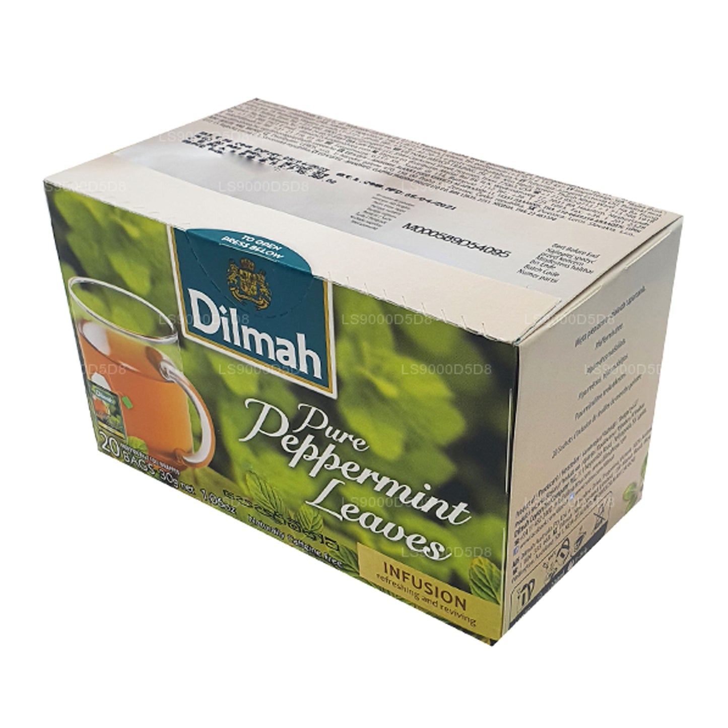 Чистые листья мяты перечной Dilmah (30 г) 20 пакетиков