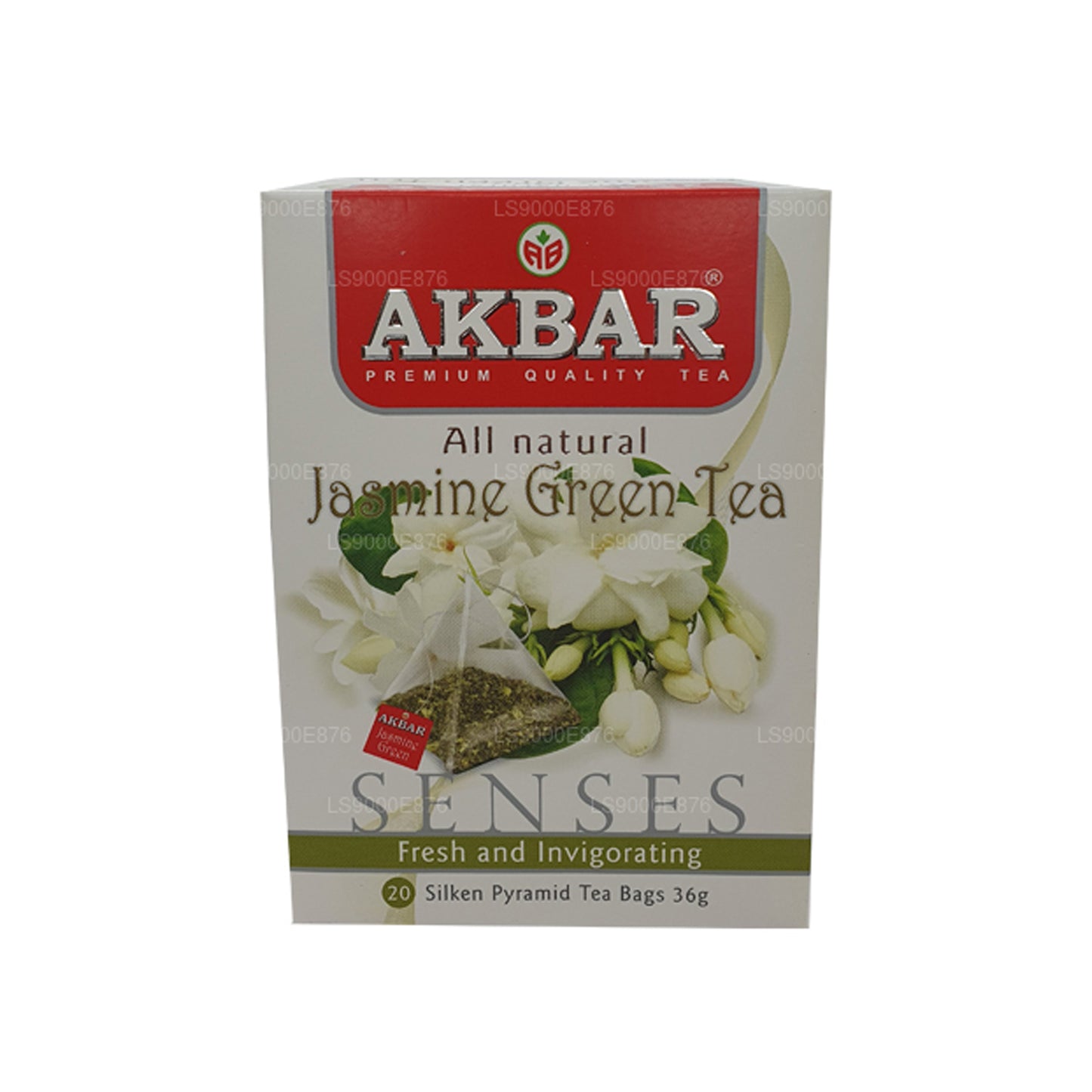 Зеленый чай Akbar с жасмином (36 г) 20 пакетиков