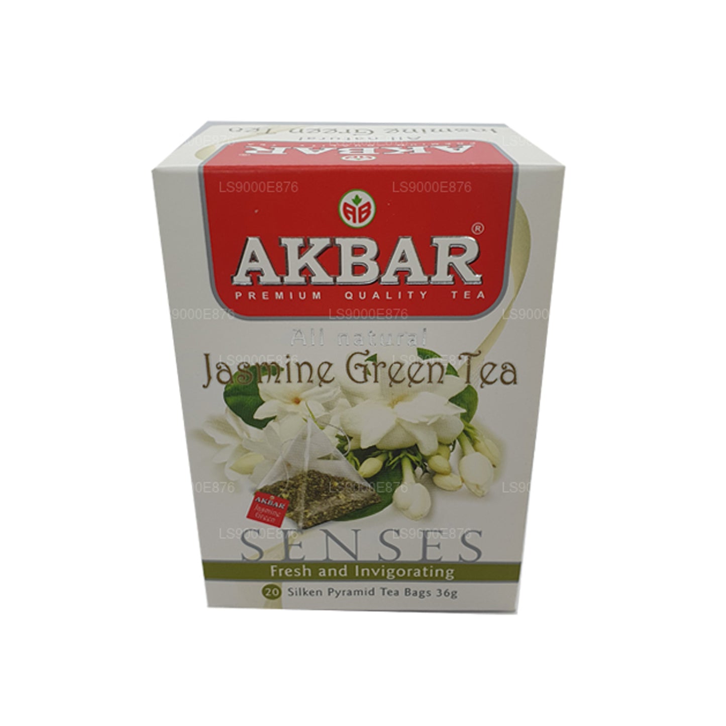 Зеленый чай Akbar с жасмином (36 г) 20 пакетиков