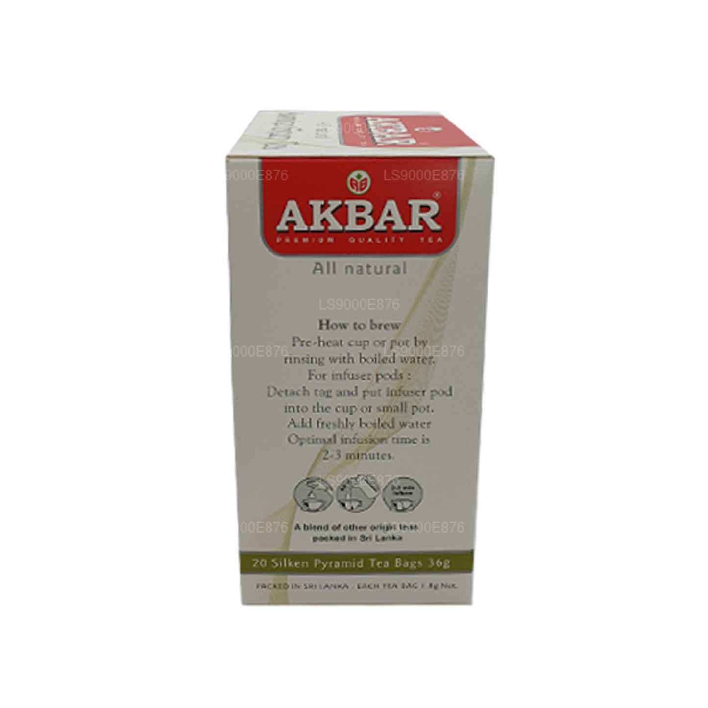 Зеленый чай Akbar с жасмином (36 г) 20 пакетиков