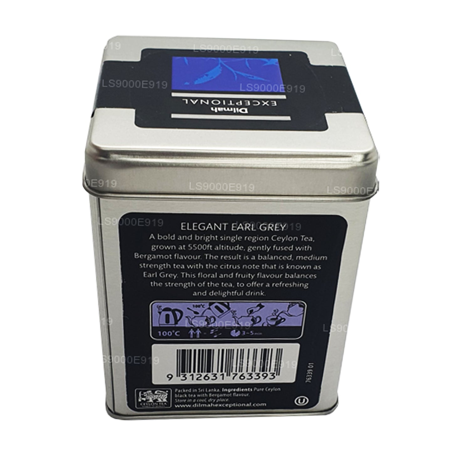 Dilmah Исключительный элегантный настоящий листовой чай Эрл Грей (100 г)